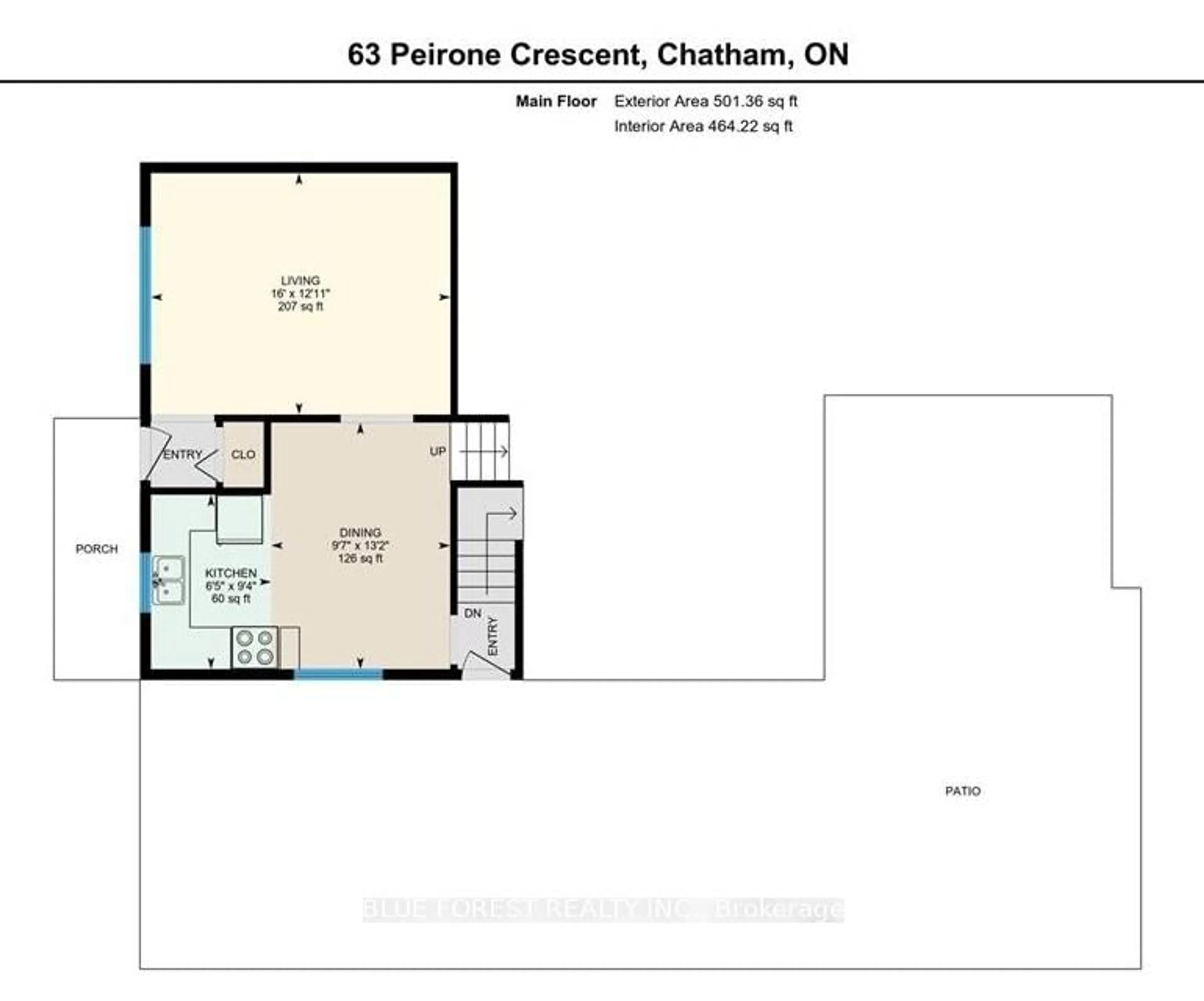 Floor plan for 63 Peirone Cres, Chatham-Kent Ontario N7L 4B7