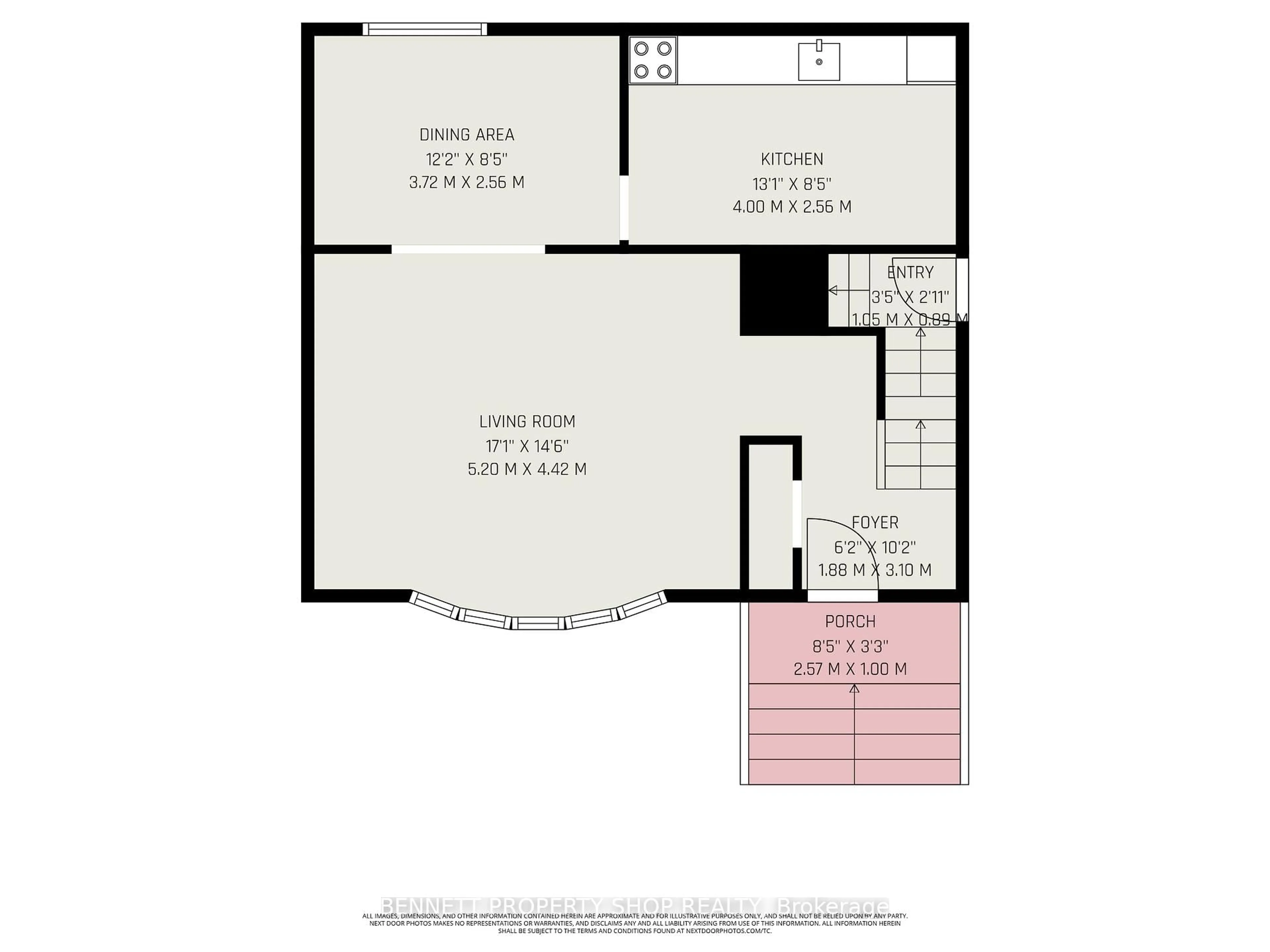 Floor plan for 2636 Elmhurst St, Ottawa Ontario K2B 7N6