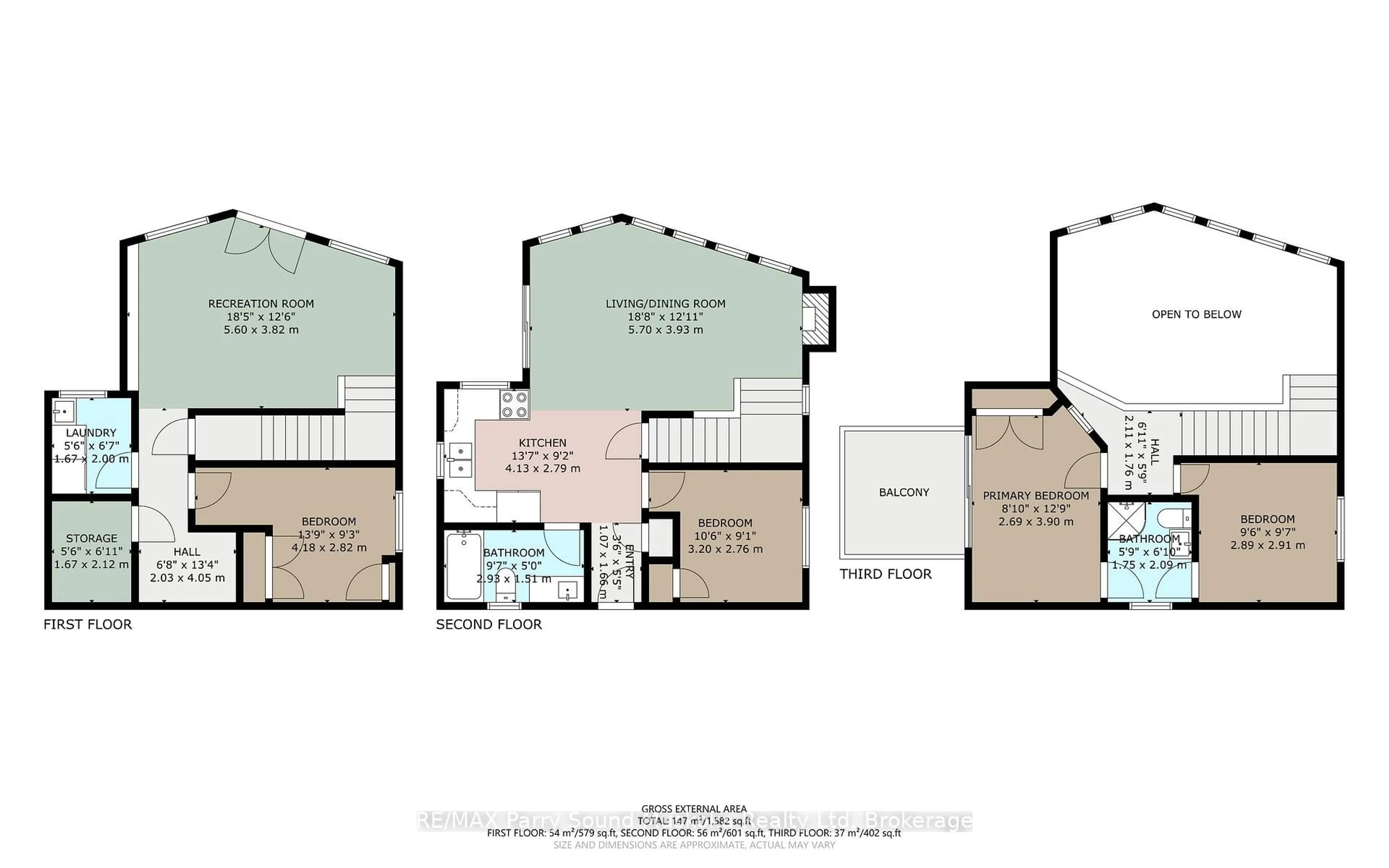 Floor plan for 32A Sterner Dr, Seguin Ontario P2A 0B2