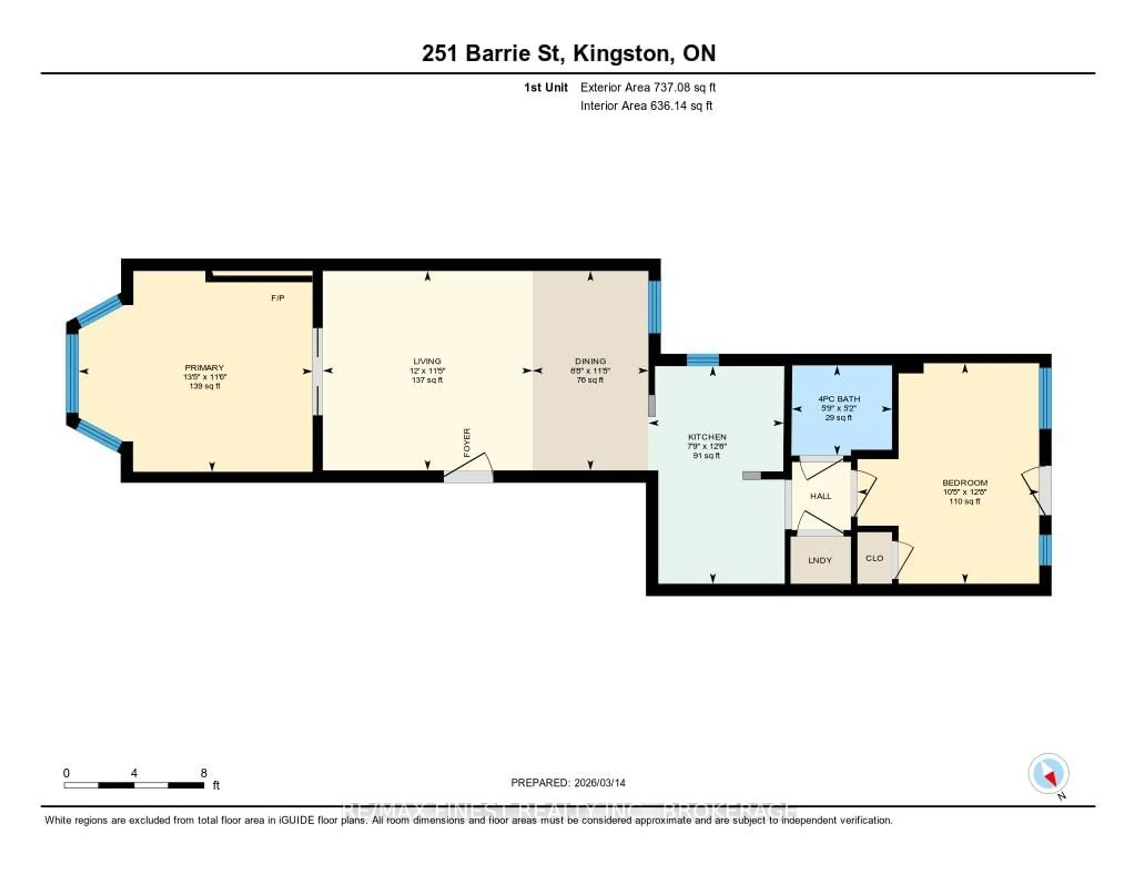 Floor plan for 251 Barrie St, Kingston Ontario K7L 3K8