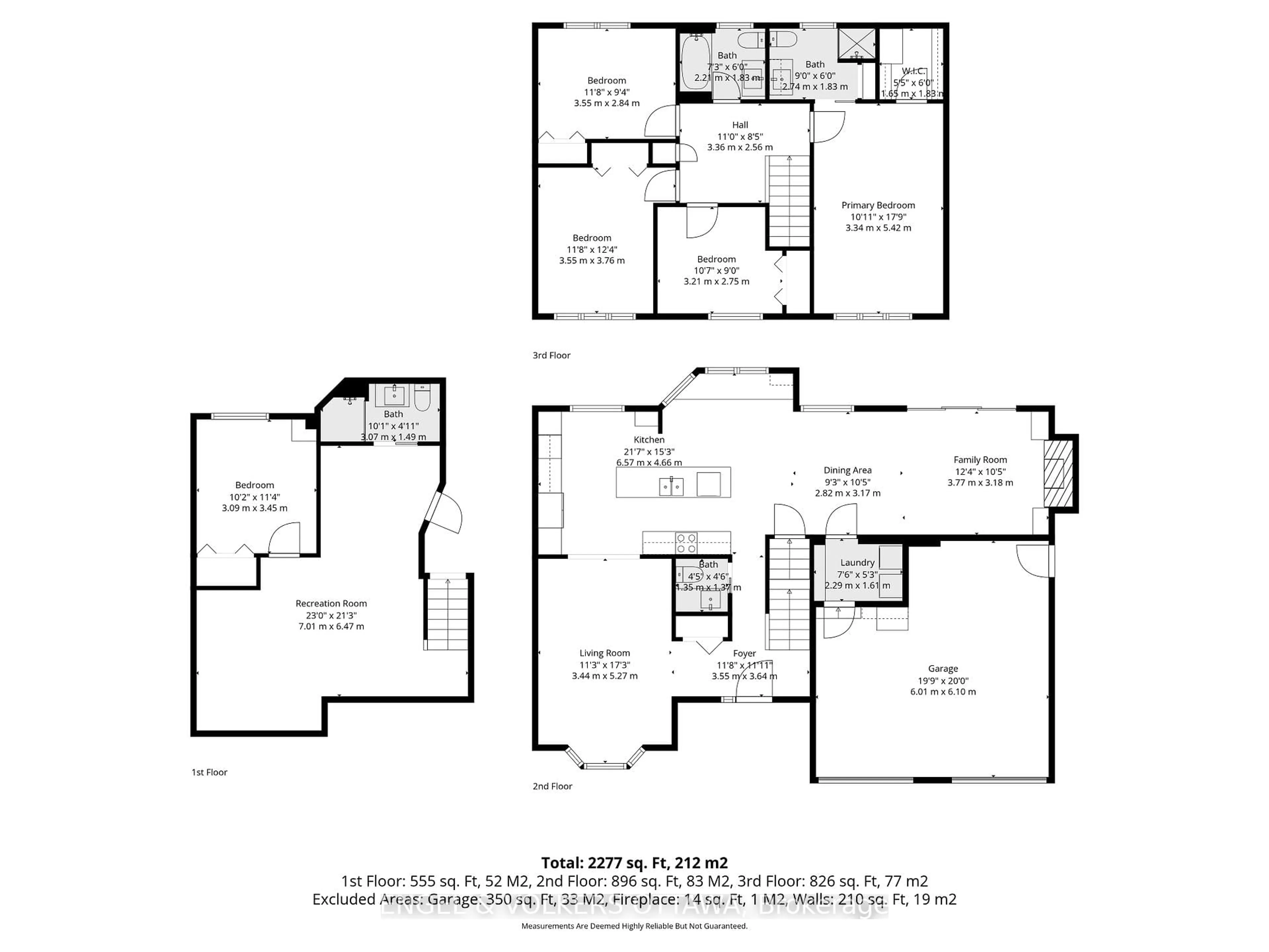 Floor plan for 12 Mancil Dr, Ottawa Ontario K2J 2J5