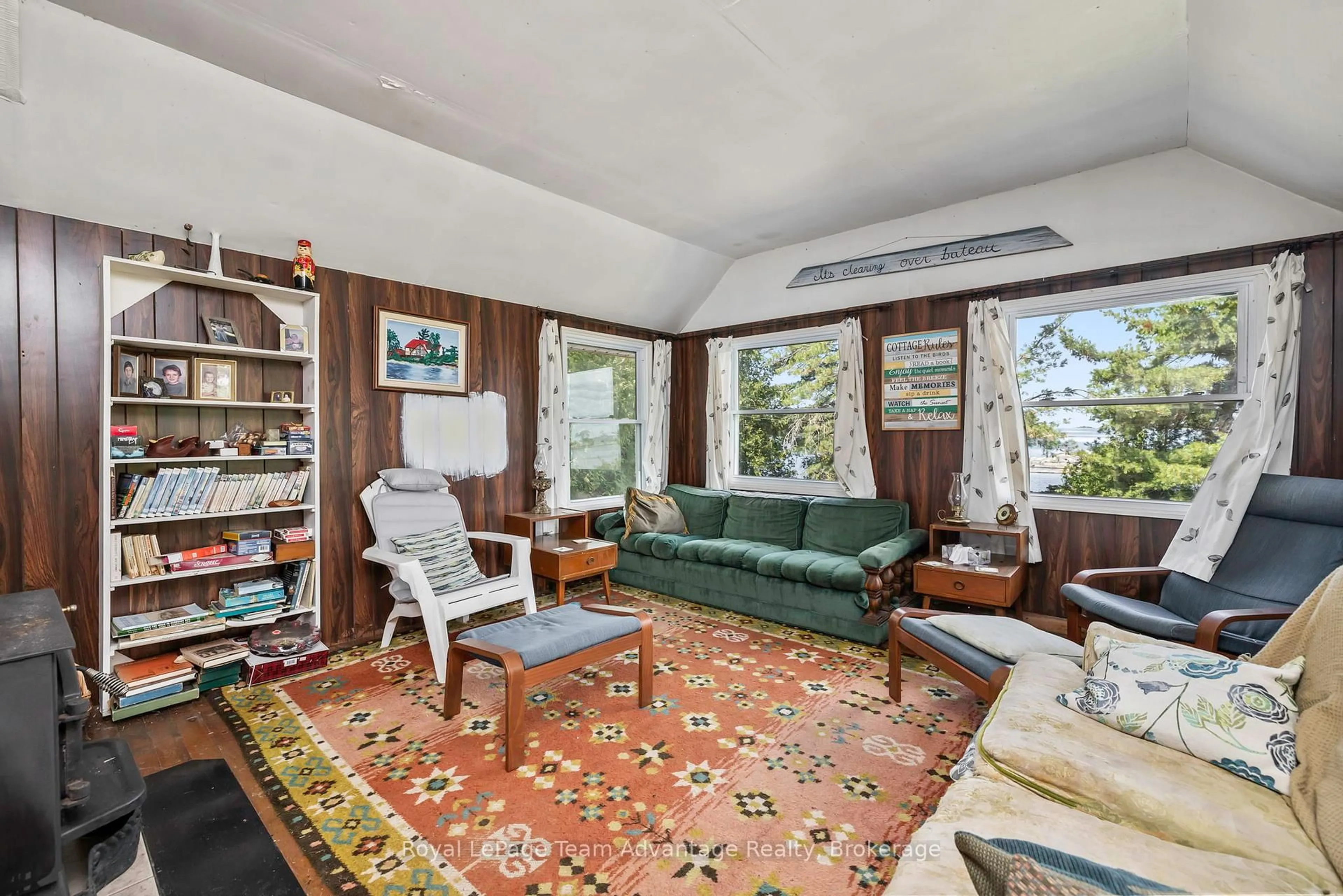 Living room with furniture, unknown for 3 57C Island, Carling Ontario P0G 1G0