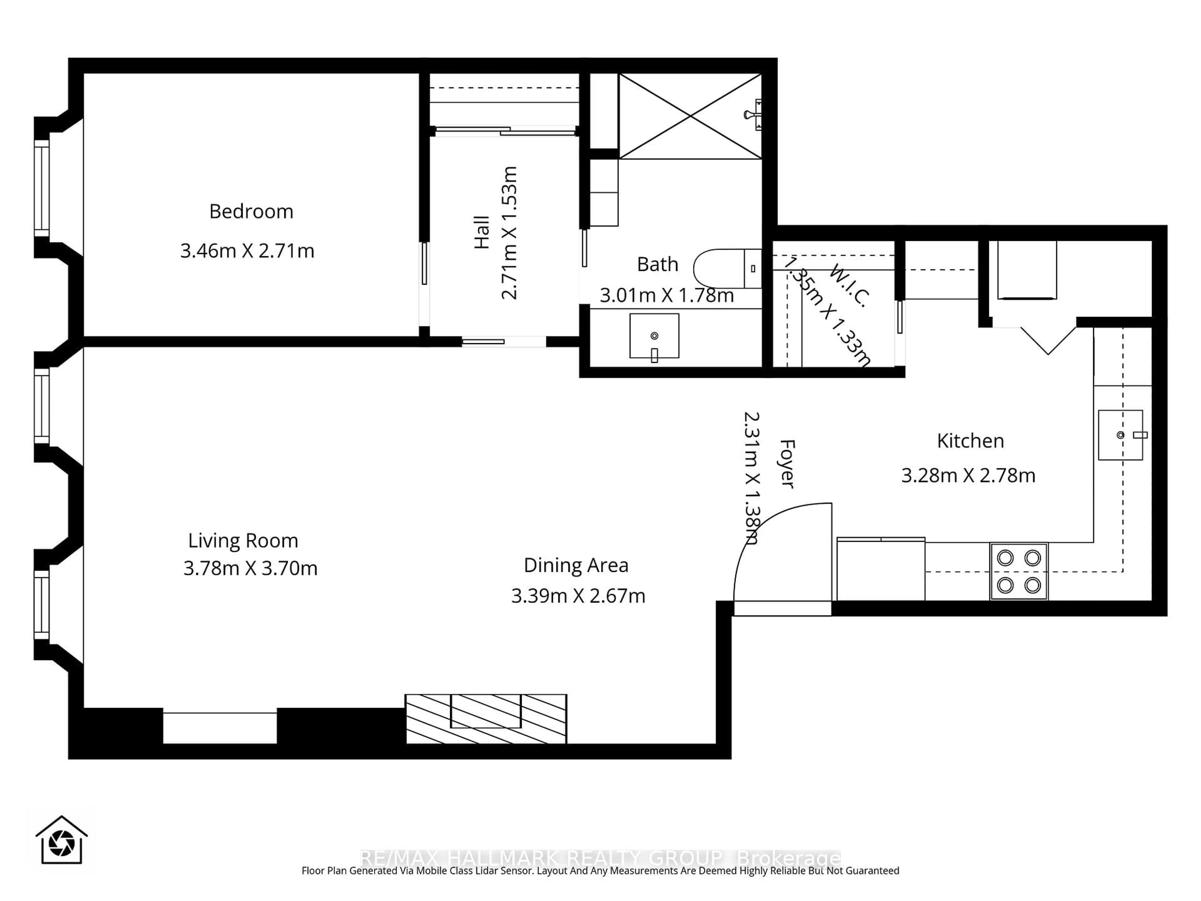 Floor plan for 489 Sussex Dr #4, Ottawa Ontario K1N 6Z5