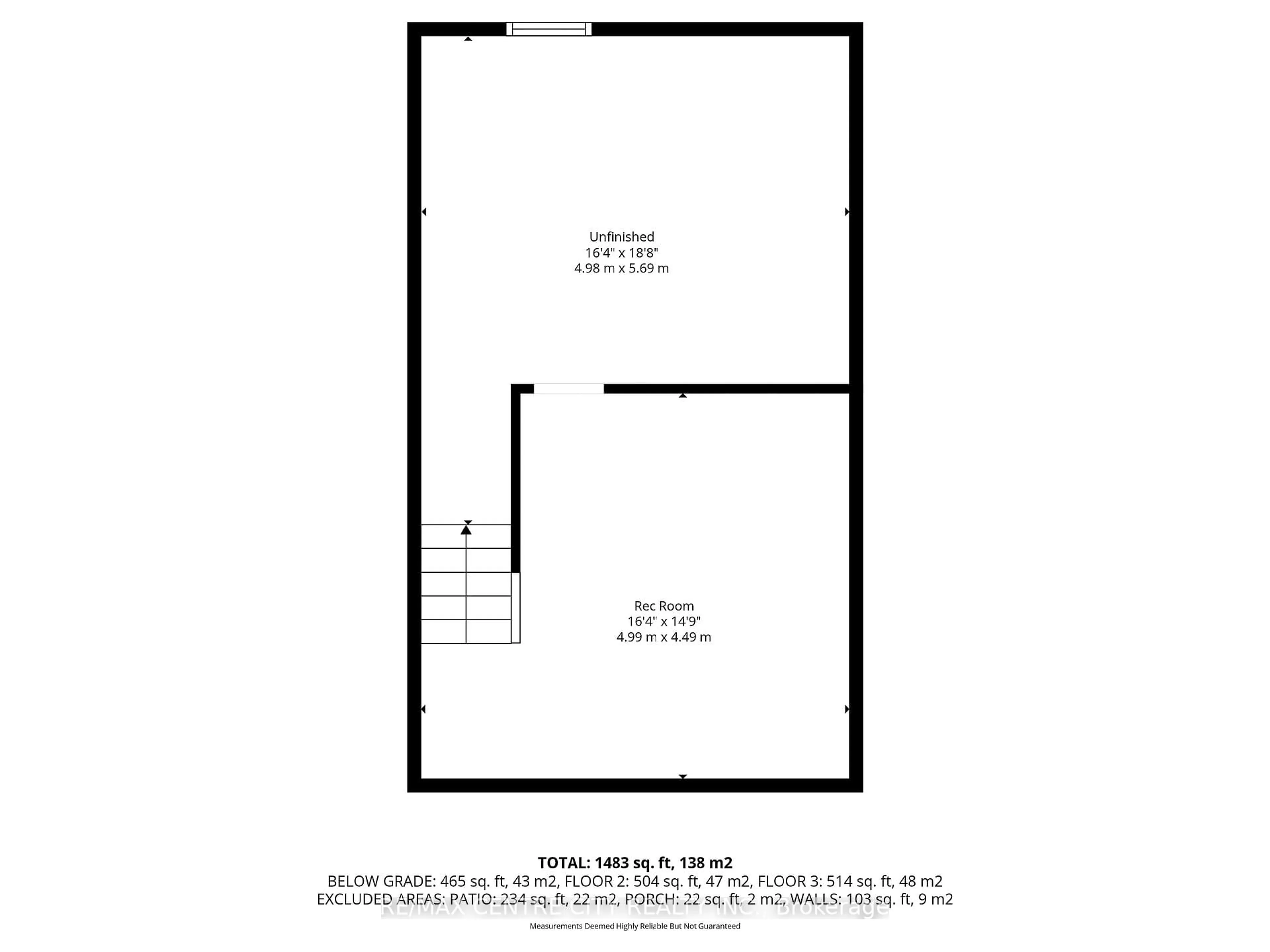 Floor plan for 1443 Huron St #5, London East Ontario N5V 2E6
