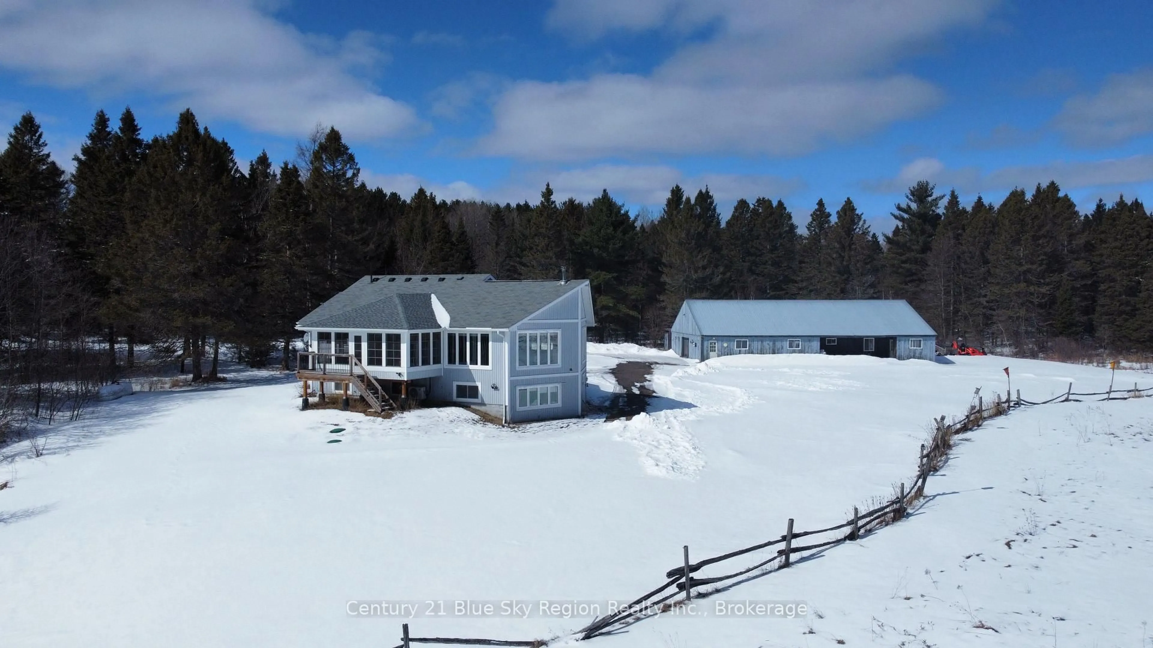 A pic from outside/outdoor area/front of a property/back of a property/a pic from drone, water/lake/river/ocean view for 3837 Alsace Rd, Nipissing Ontario P0H 0A3