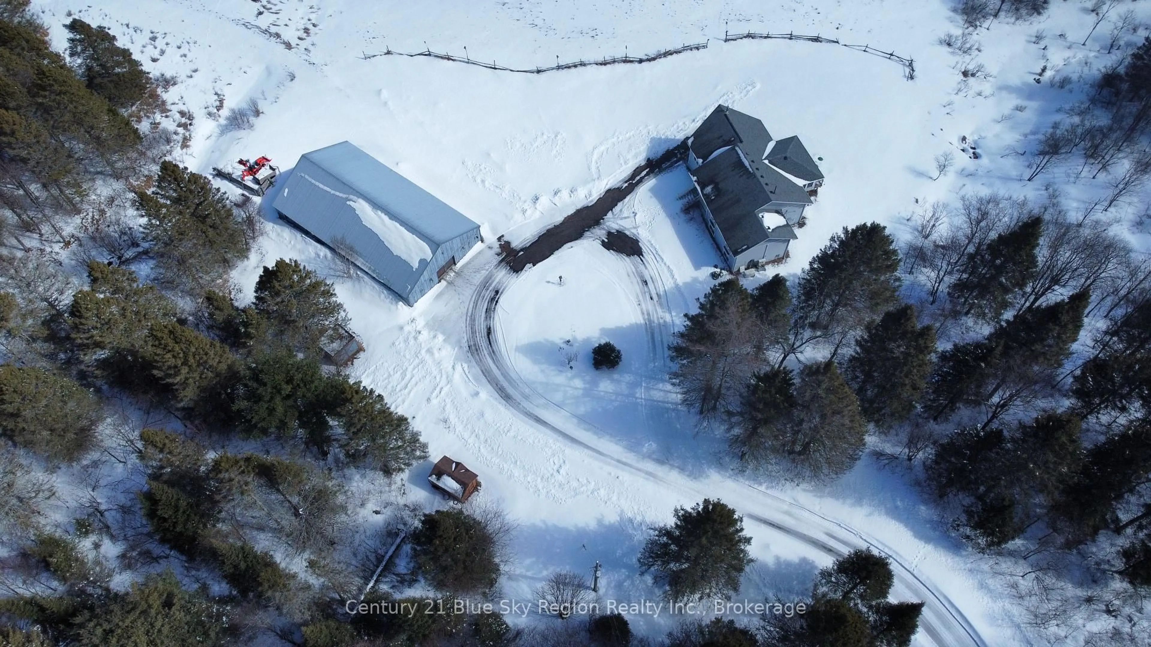 A pic from outside/outdoor area/front of a property/back of a property/a pic from drone, street for 3837 Alsace Rd, Nipissing Ontario P0H 0A3