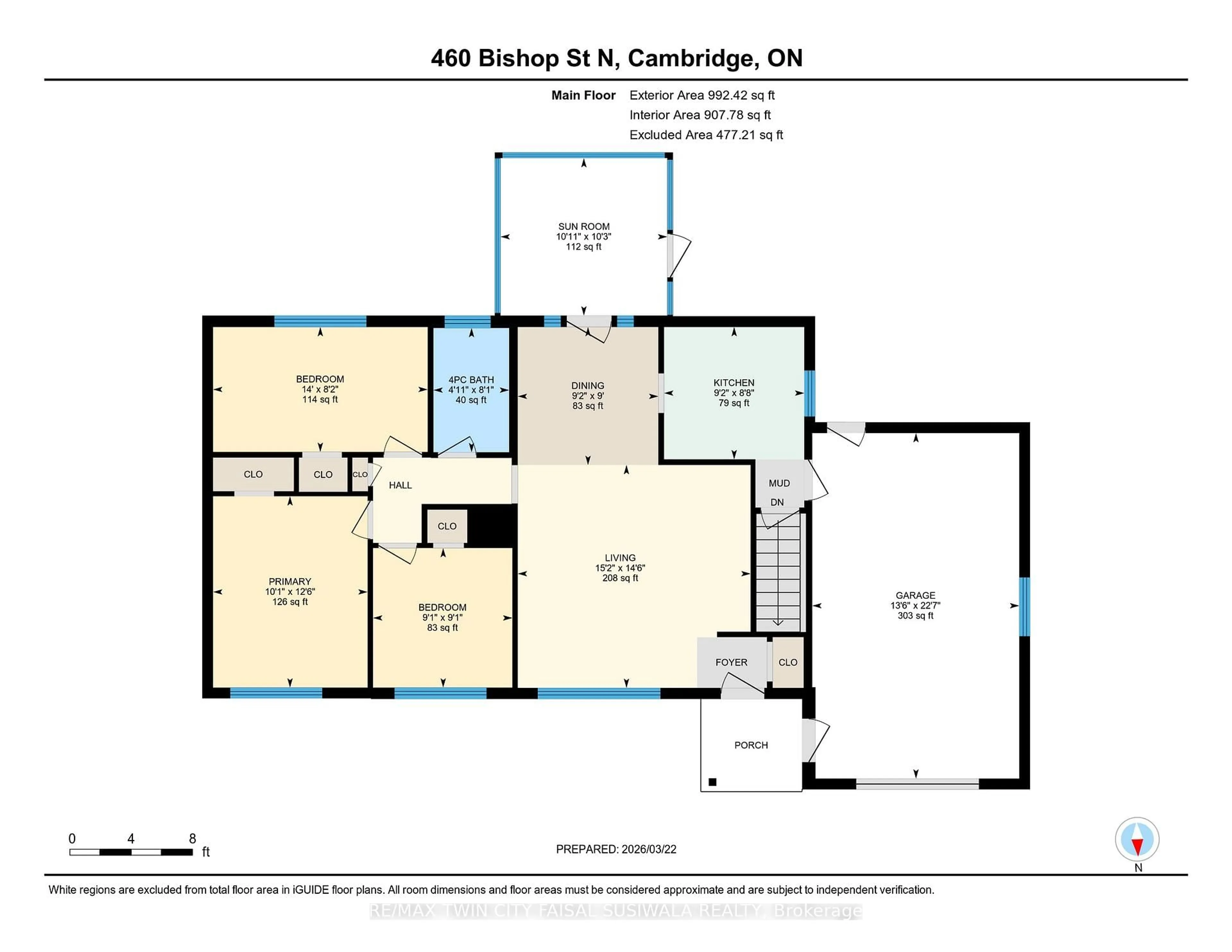 Floor plan for 460 Bishop St, Cambridge Ontario N3H 2K3