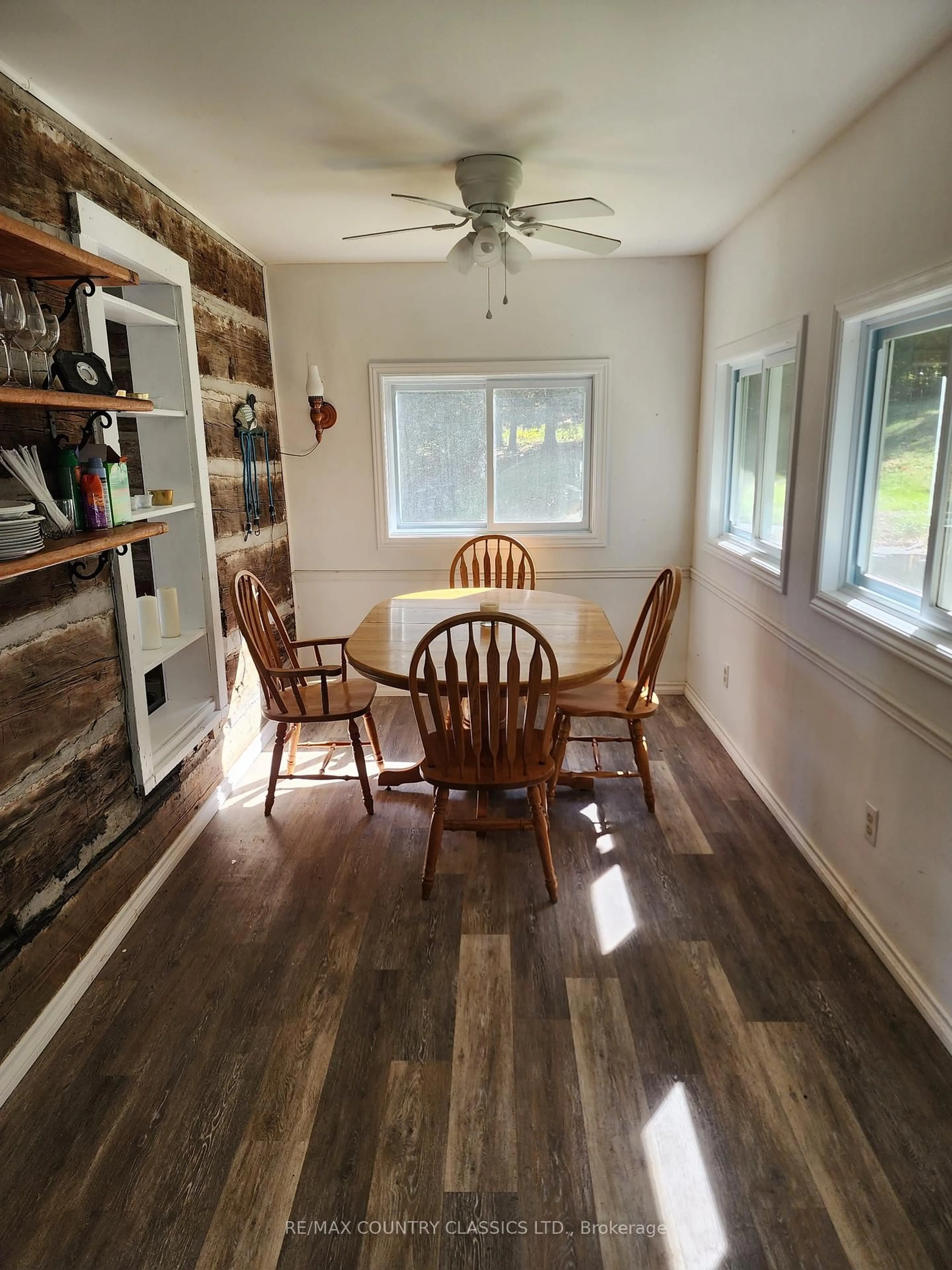 Dining room, wood/laminate floor for 24 Daniels Lane, North Kawartha Ontario K0L 1A0