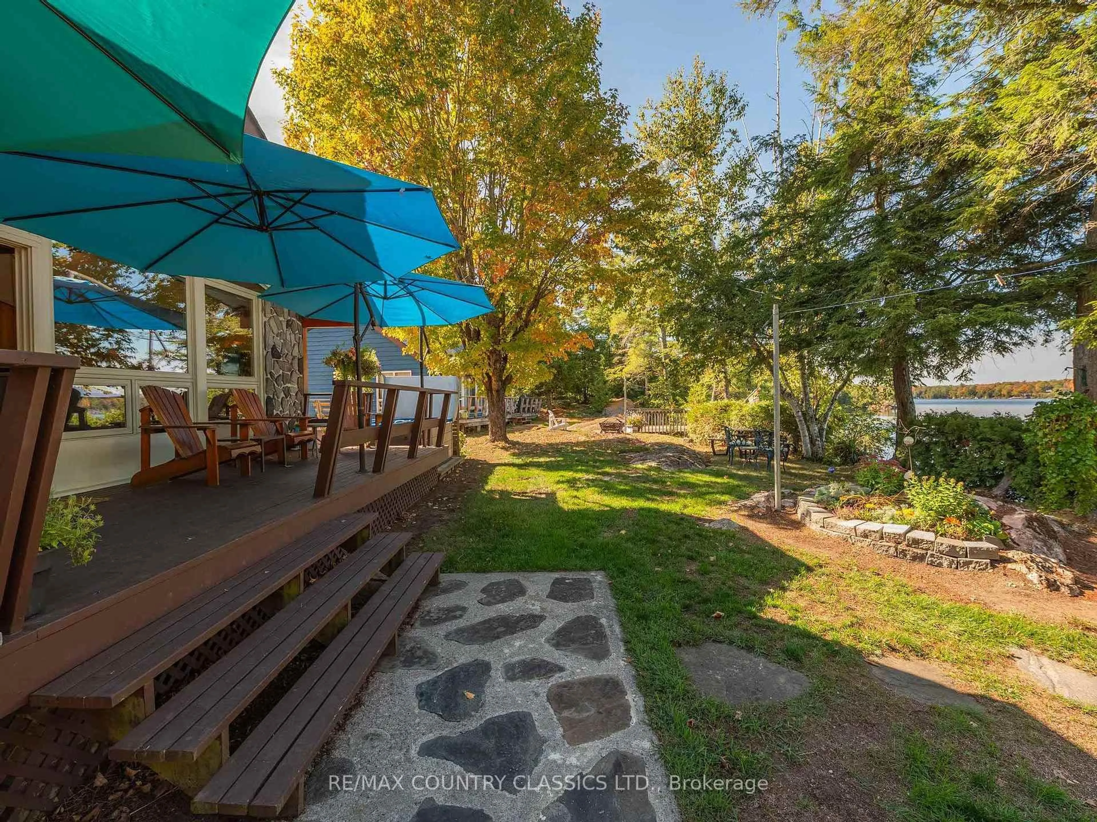 Patio, water/lake/river/ocean view for 27 Martin Lane, North Kawartha Ontario K0L 1A0