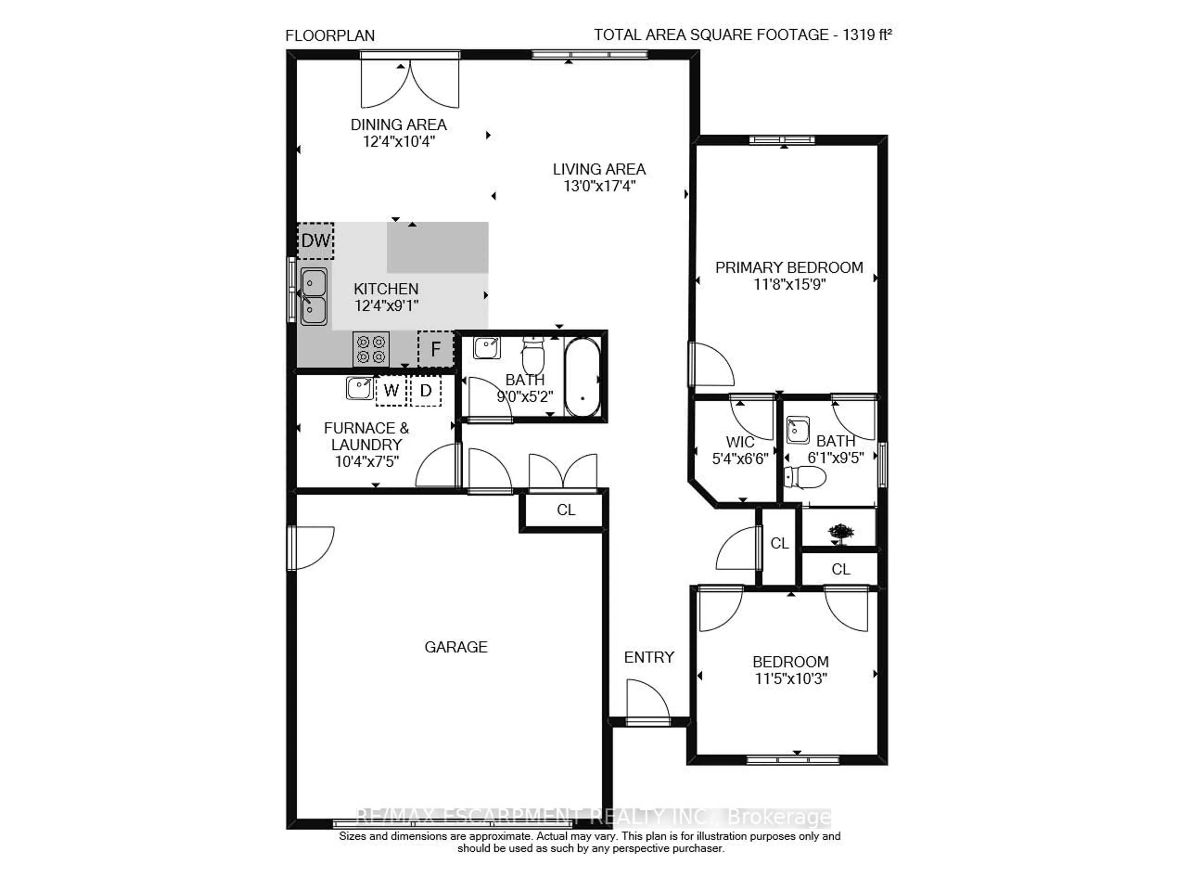 Floor plan for 740 Main St #5, Haldimand Ontario N1A 0B3