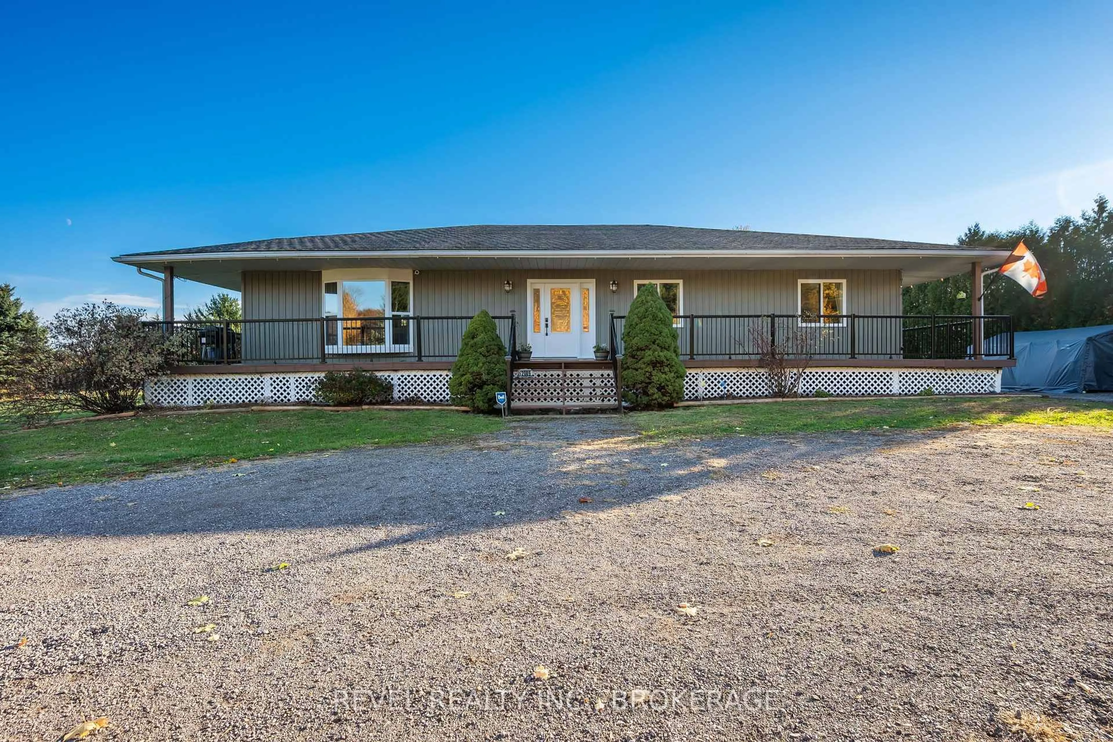 A pic from outside/outdoor area/front of a property/back of a property/a pic from drone, unknown for 2089 Sunbury Rd, Inverary Ontario K0H 1X0