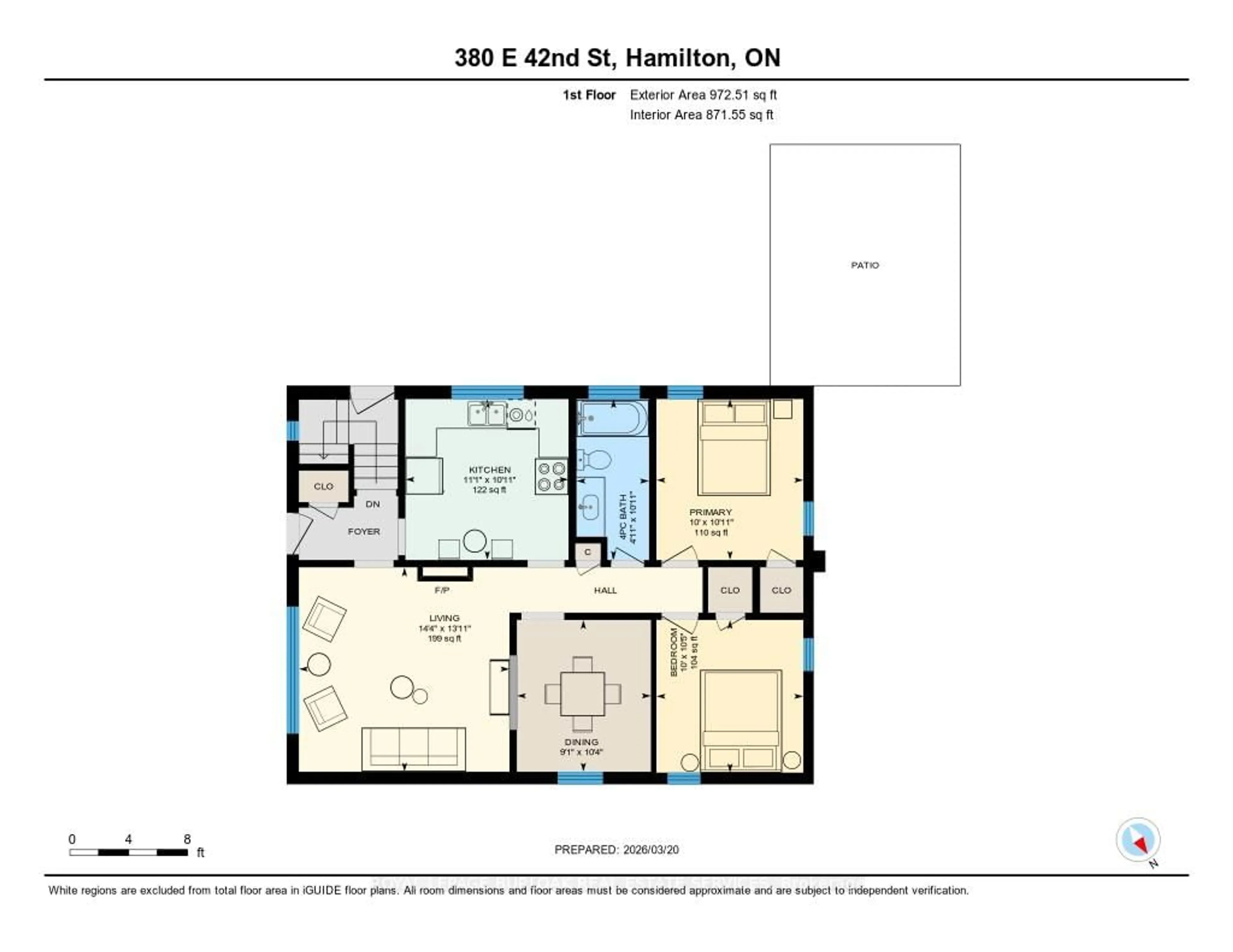 Floor plan for 380 East 42nd St, Hamilton Ontario L8T 3A7