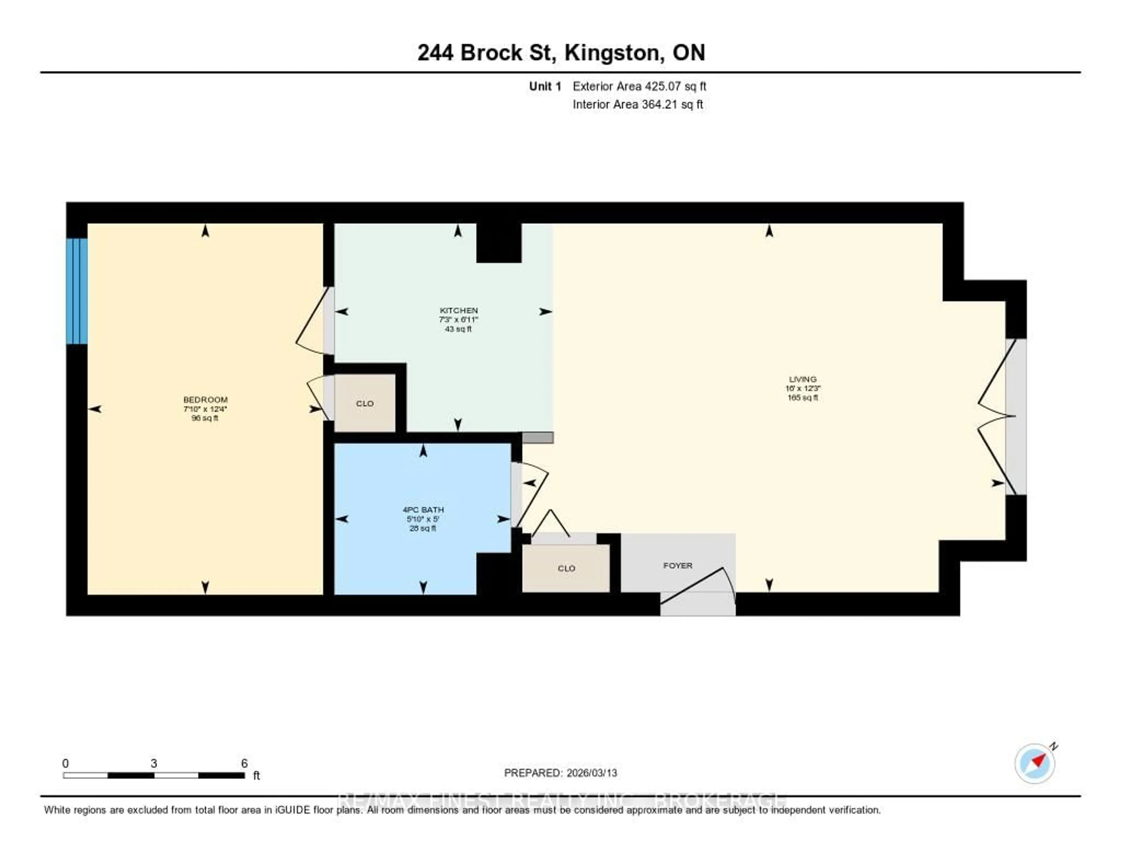 Floor plan for 244 Brock St, Kingston Ontario K7L 1S4