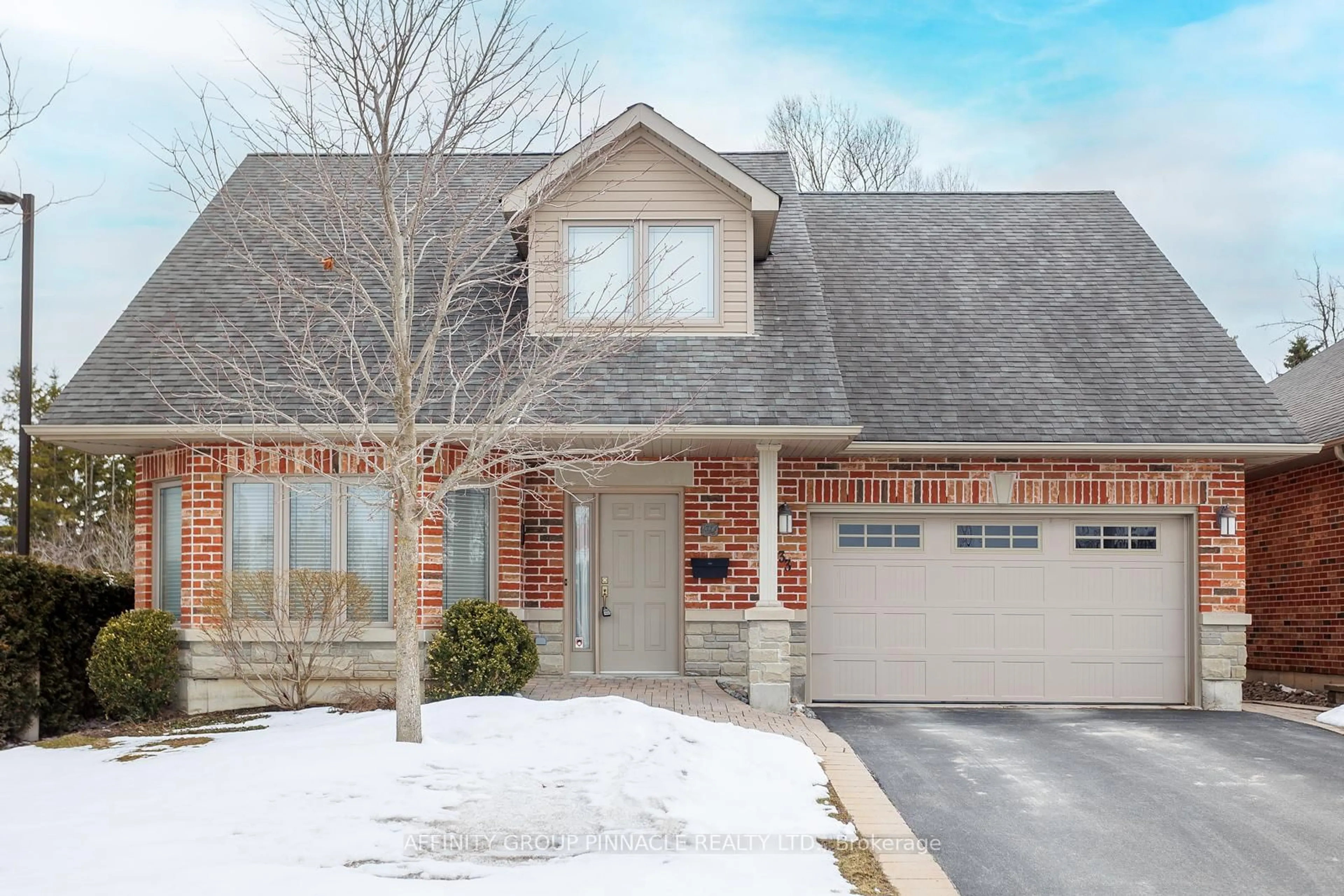 Home with brick exterior material, street for 33 Green Arbour Way, Kawartha Lakes Ontario K9V 0E7