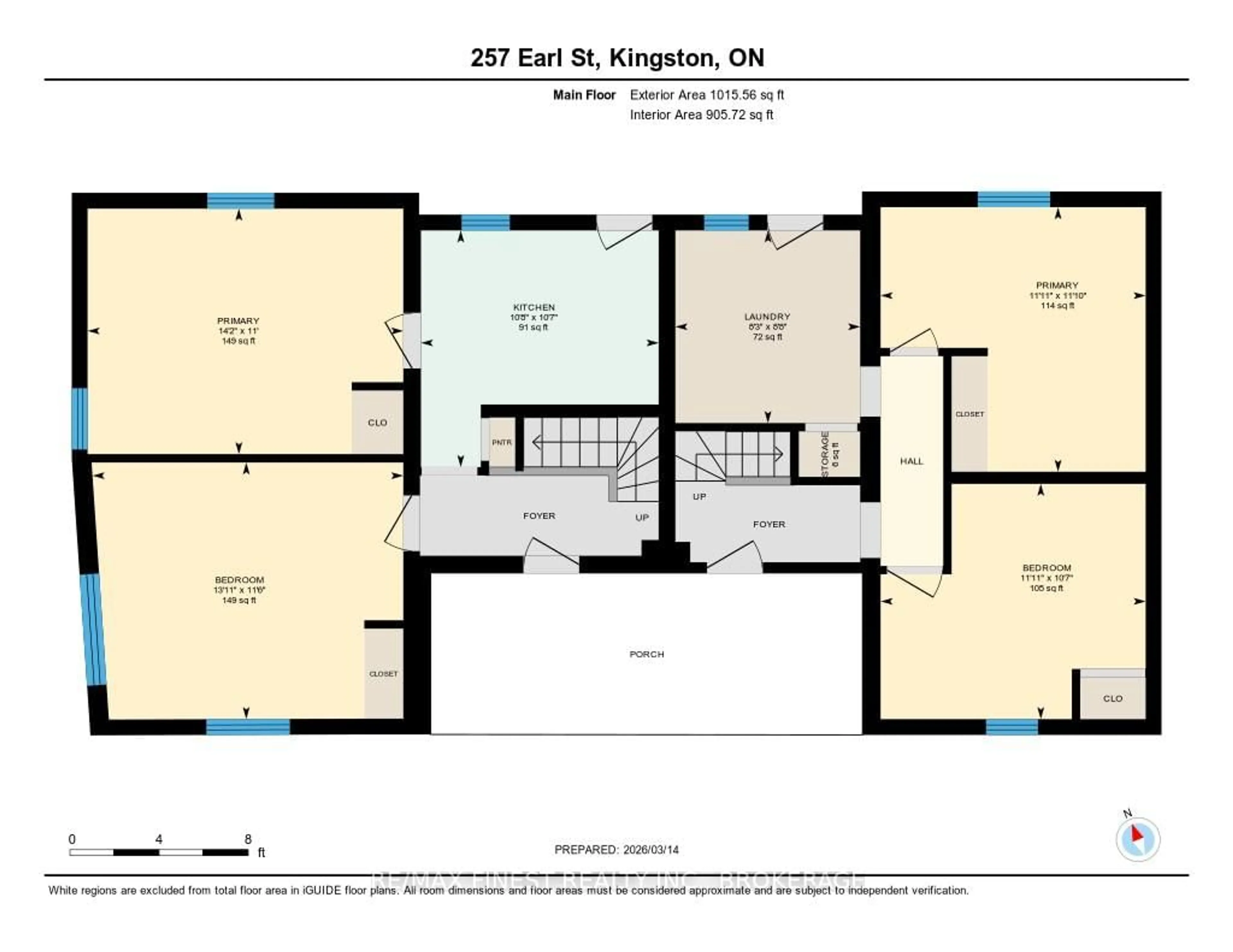 Floor plan for 255-257 Earl St, Kingston Ontario K7L 2H6