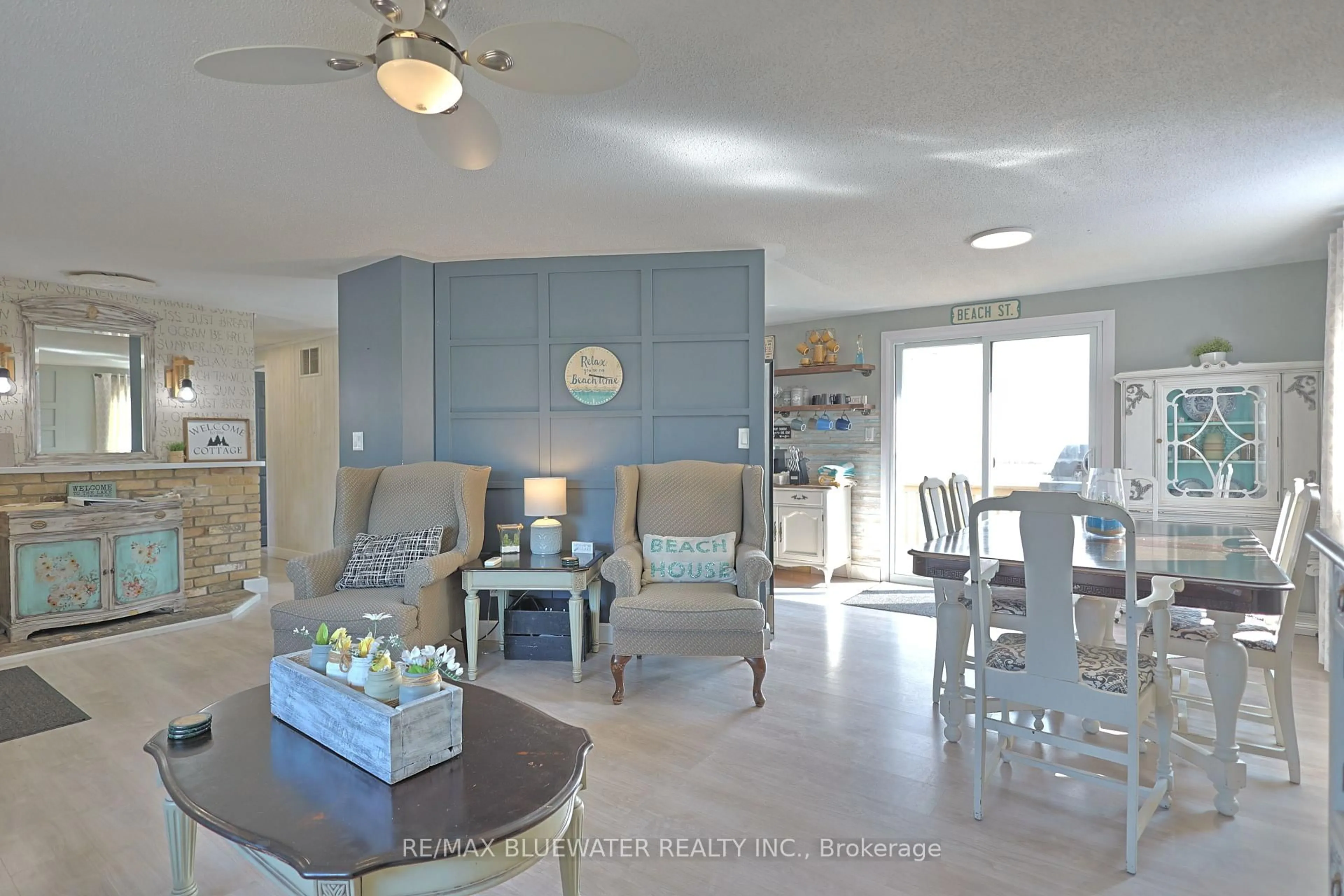 Living room with furniture, ceramic/tile floor for 9897 Eric St, Lambton Shores Ontario N0M 2N0