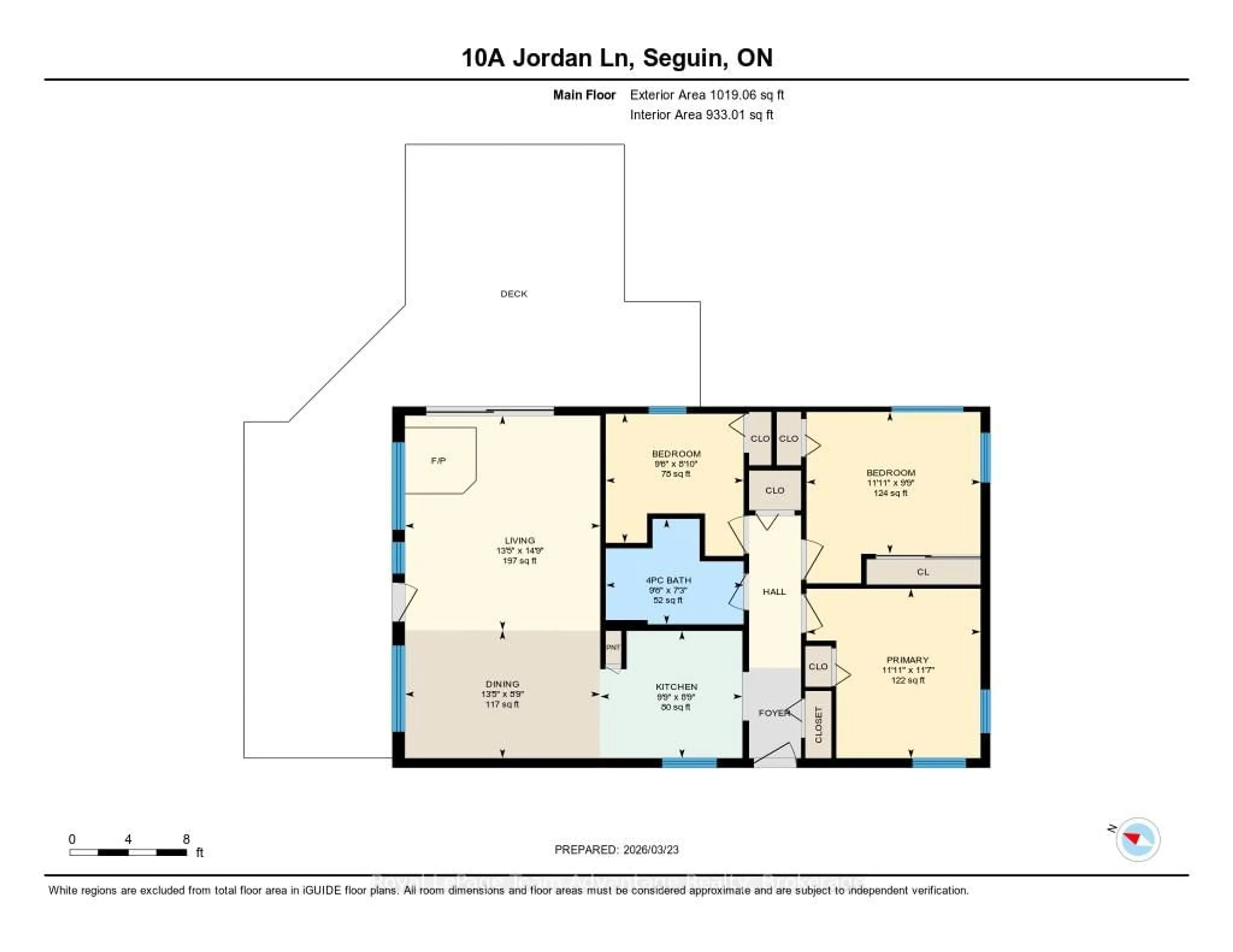 Floor plan for 10A Jordan Lane, Seguin Ontario P2A 0B2