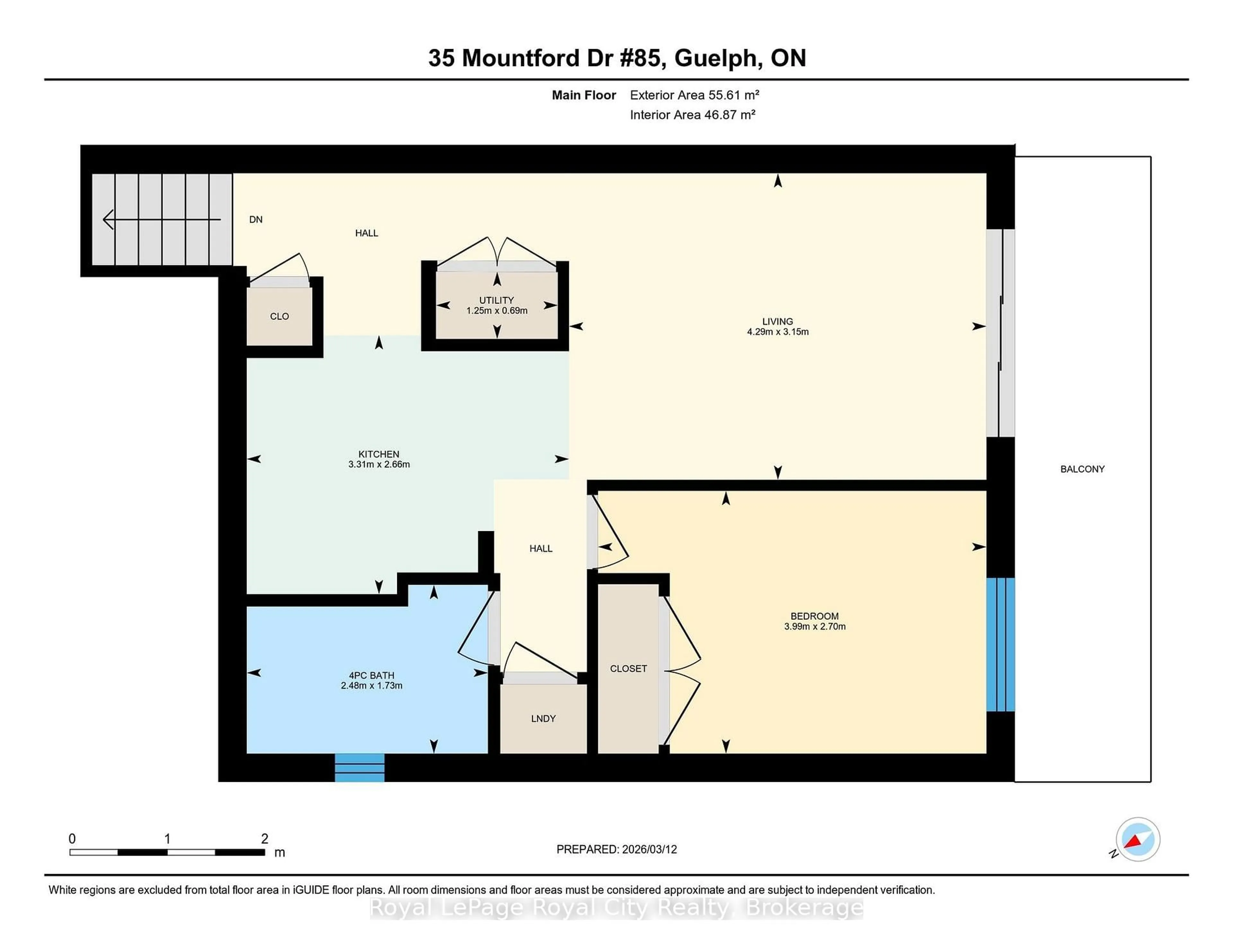 Floor plan for 35 Mountford Dr #85, Guelph Ontario N1E 0G6