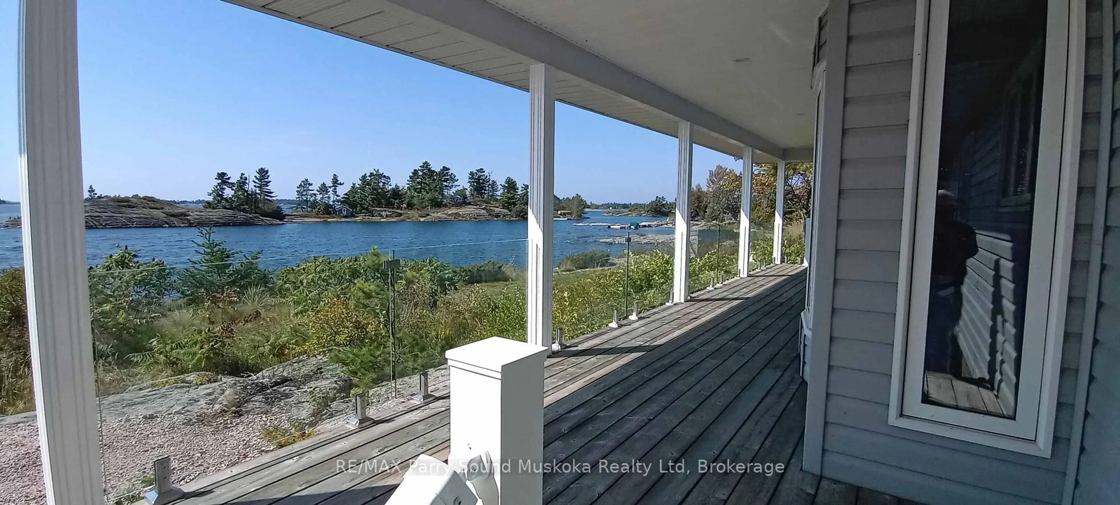 Patio, water/lake/river/ocean view for 13 Janet Lane, Carling Ontario P0G 1G0