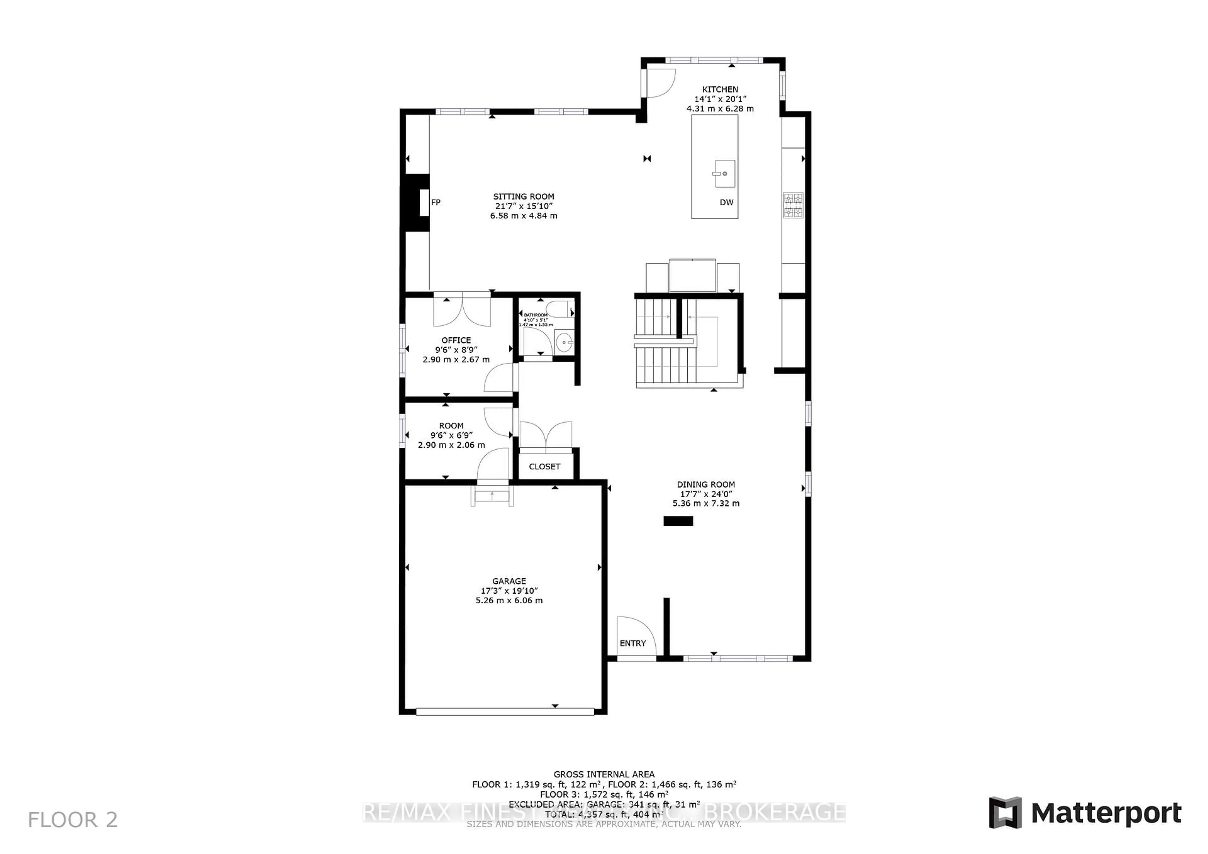 Floor plan for 1235 Waterside Way, Kingston Ontario K7K 0J1