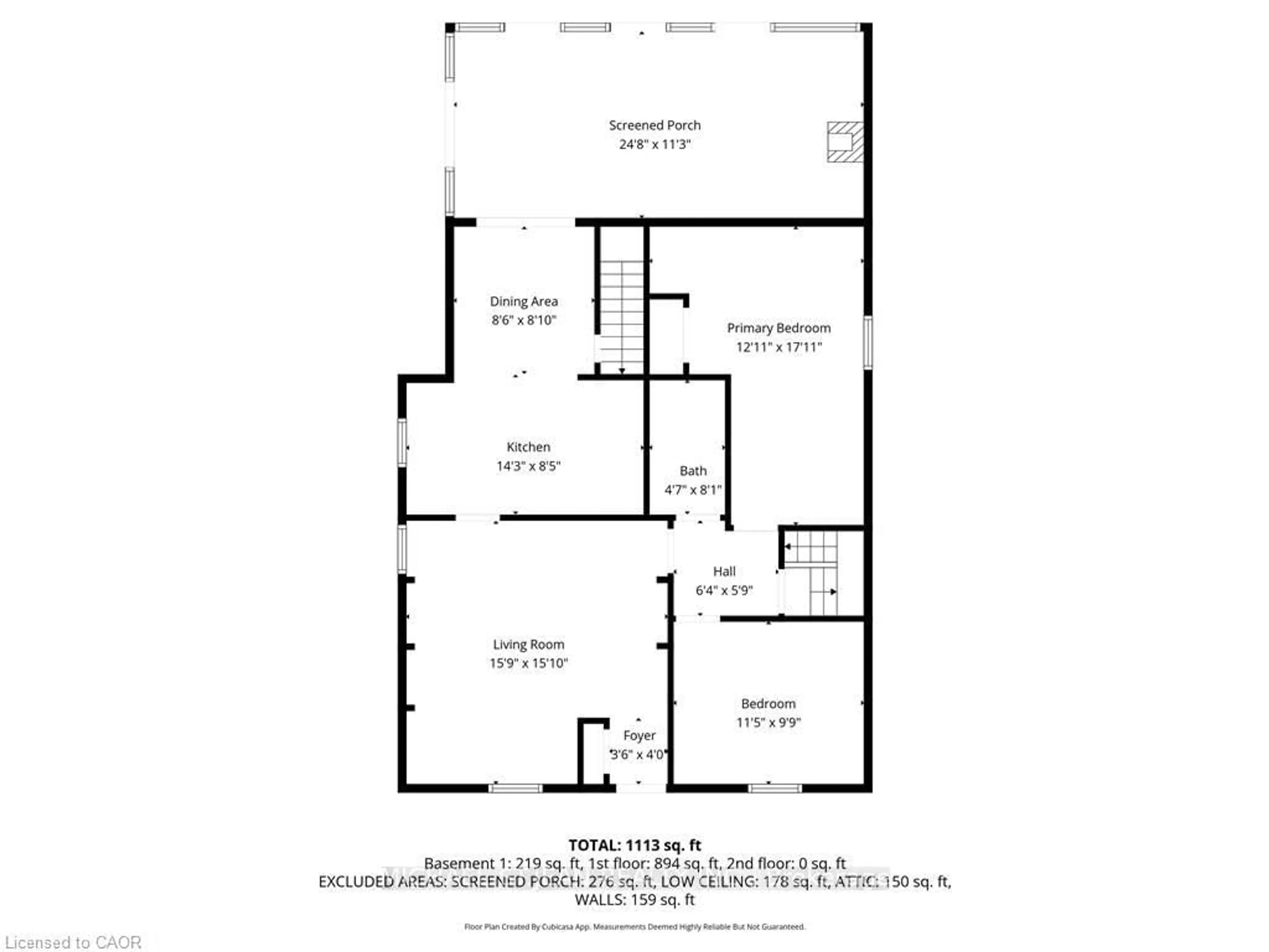 Floor plan for 4 Hilda St, St. Catharines Ontario L2S 1Z8