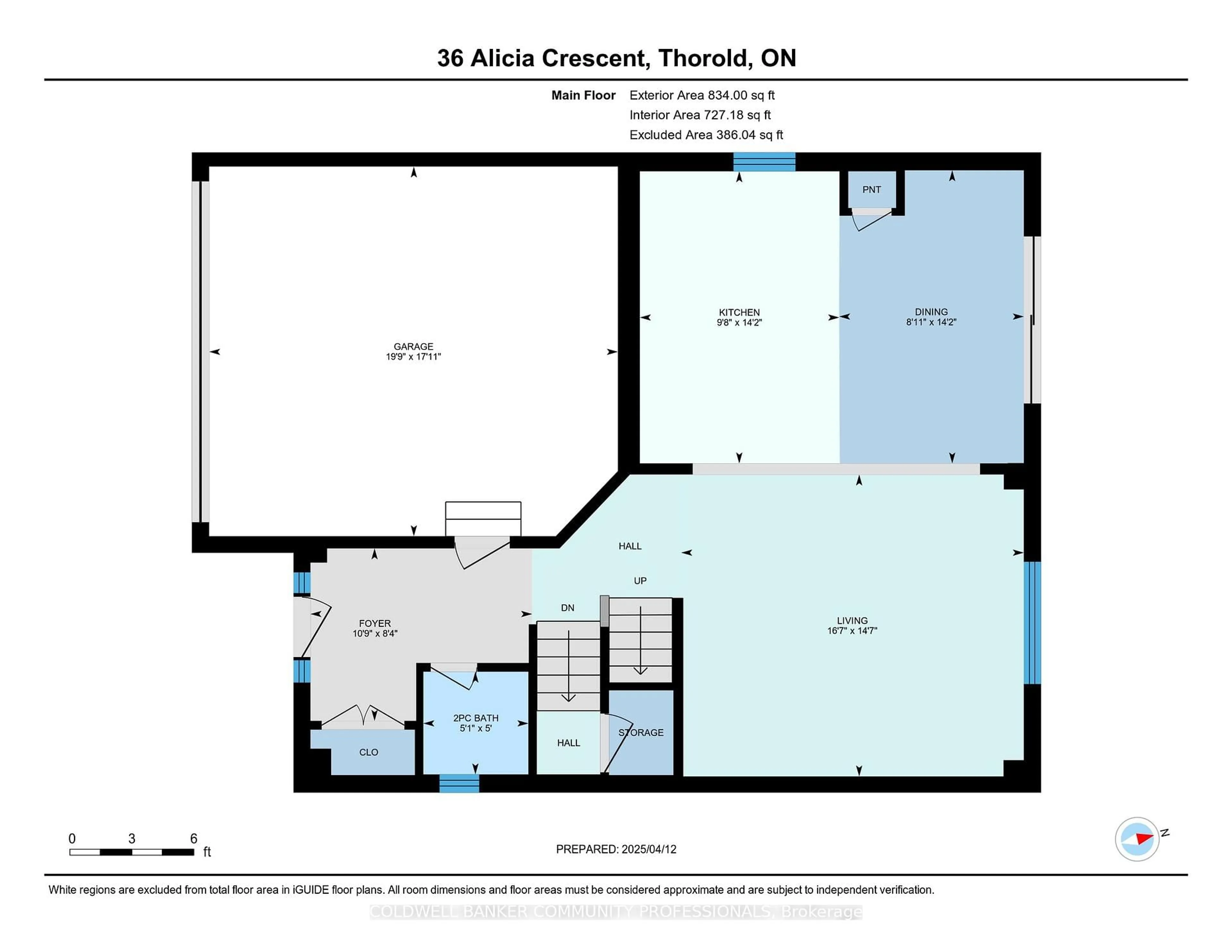 Floor plan for 36 Alicia Cres, Thorold Ontario L3C 7M5