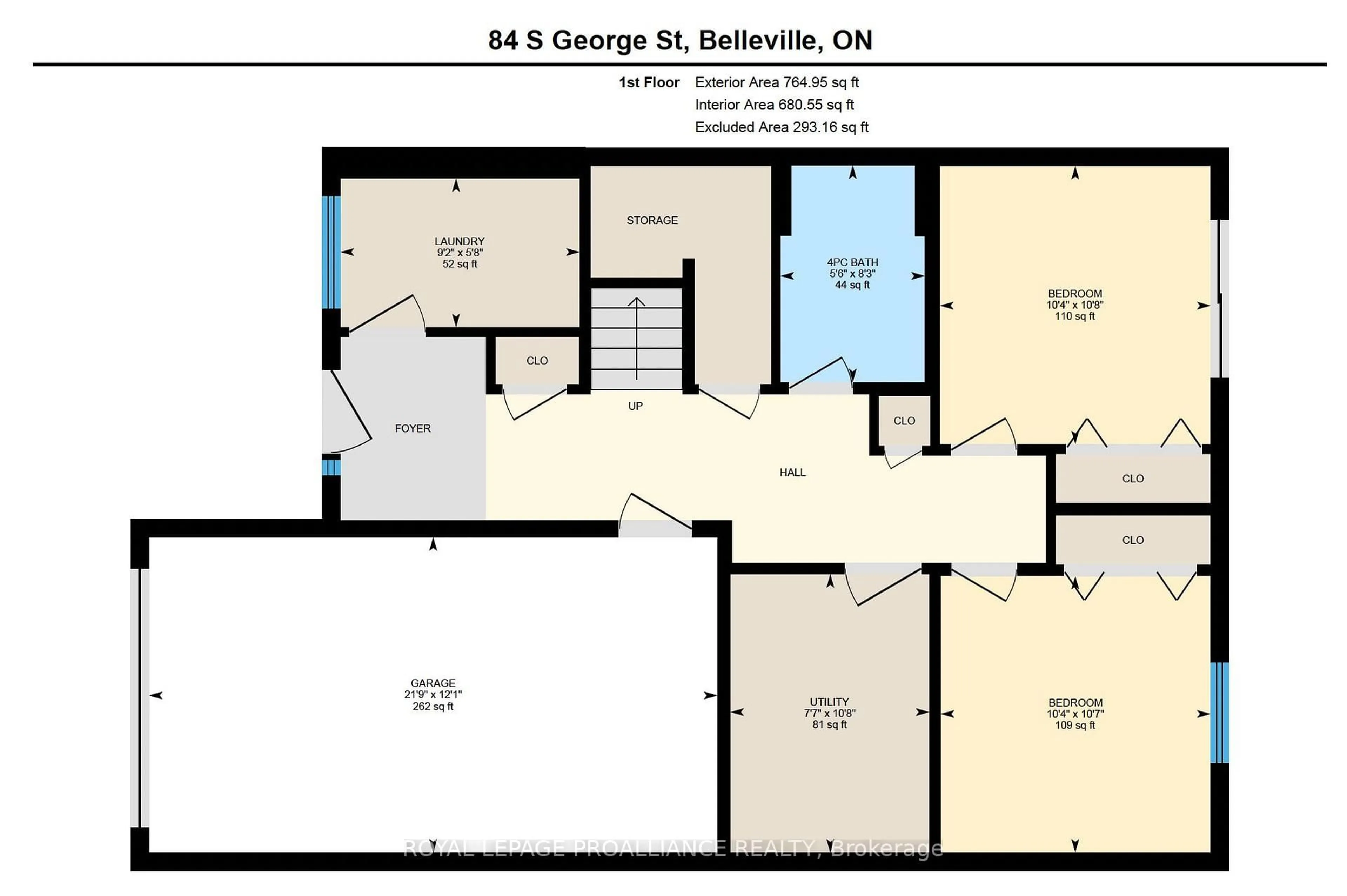 Floor plan for 84 George St, Belleville Ontario K8N 3G9