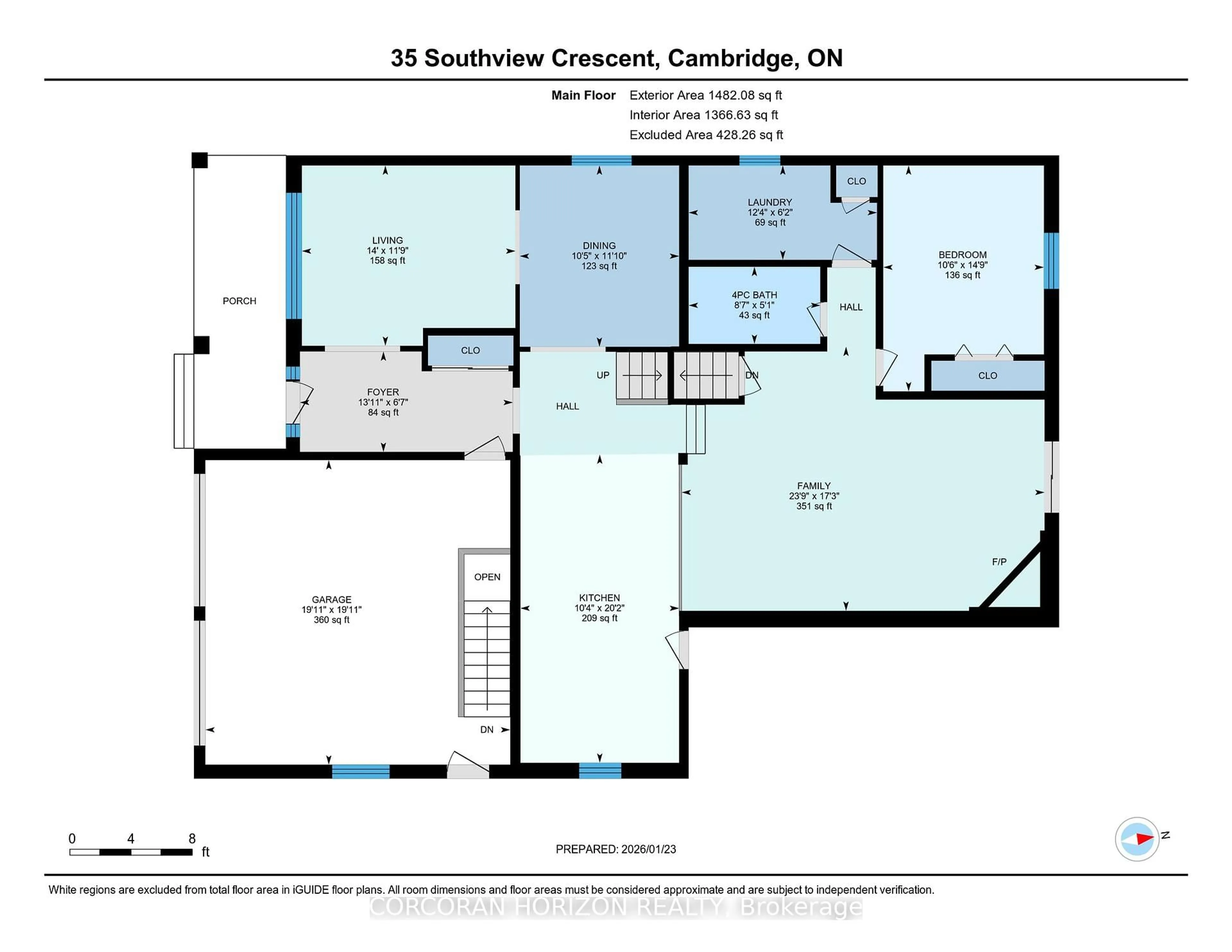 Floor plan for 35 Southview Cres, Cambridge Ontario N1P 1A3