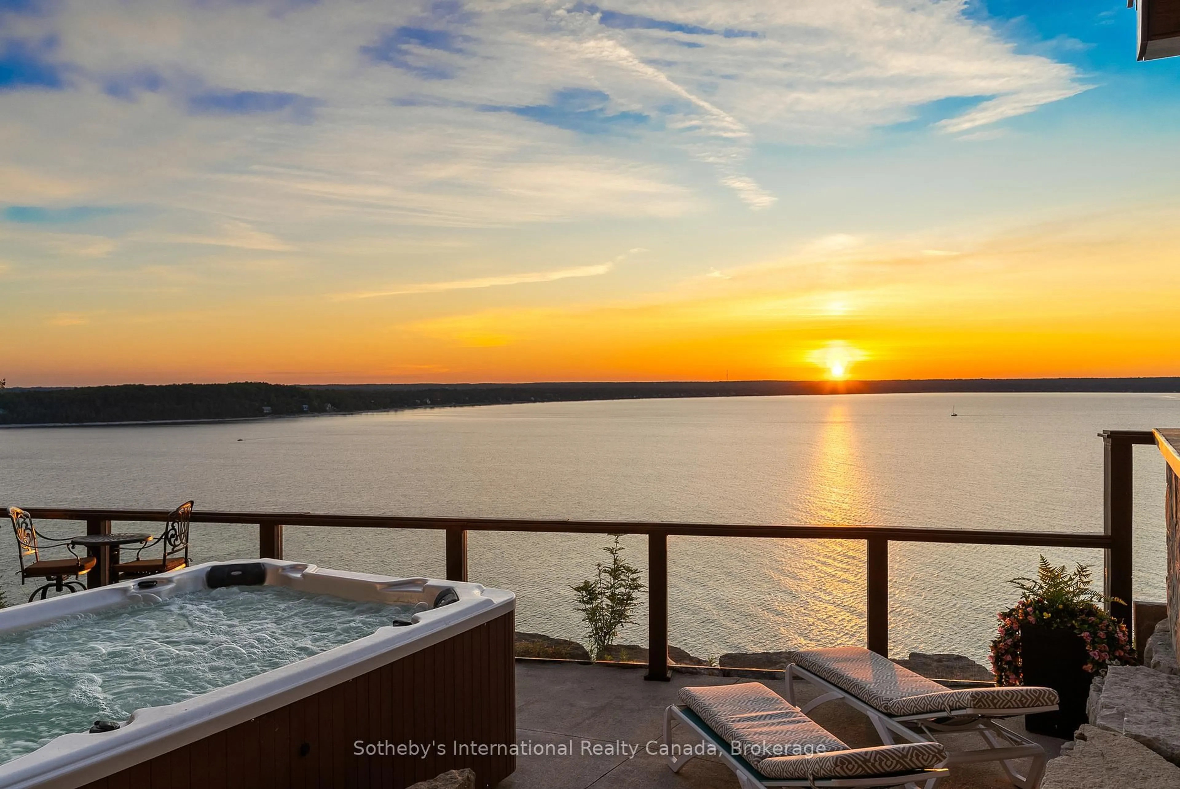 Patio, water/lake/river/ocean view for 176 Moore St, Northern Bruce Peninsula Ontario N0H 1W0