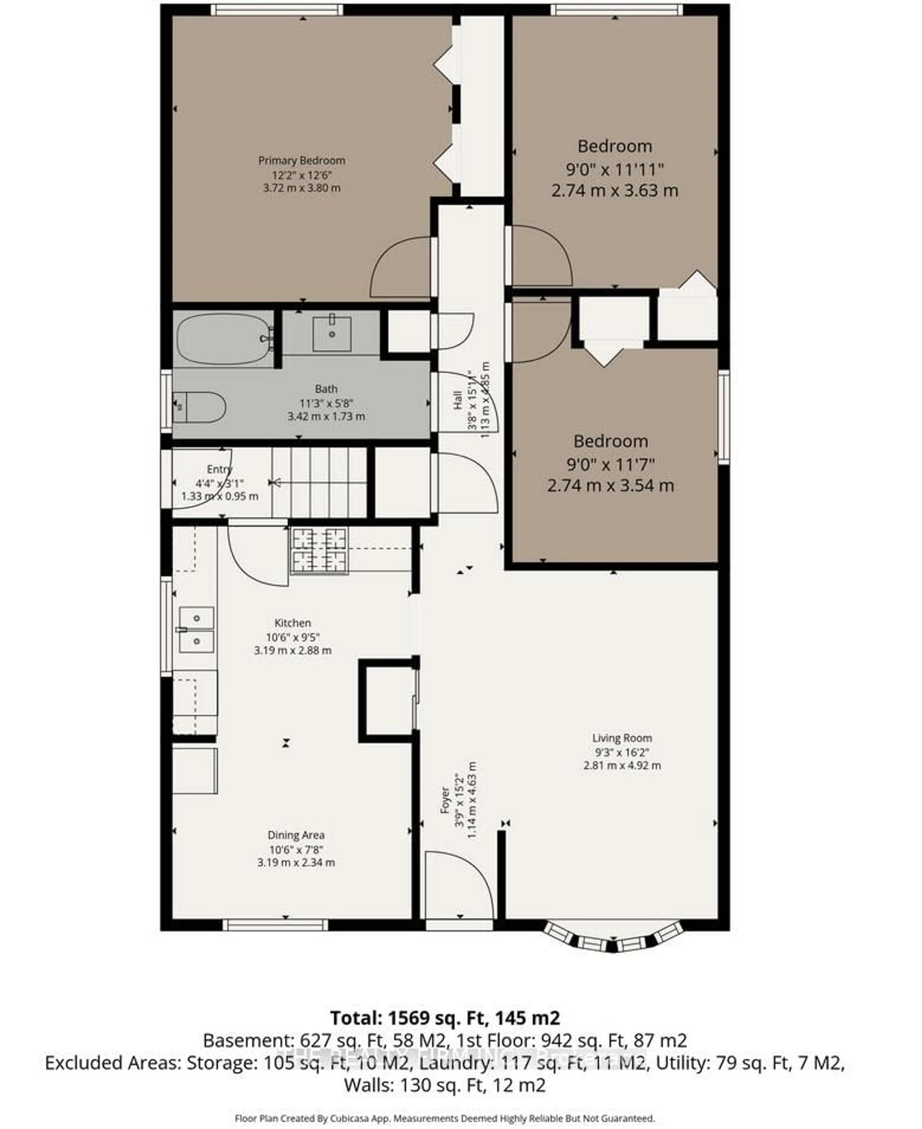 Floor plan for 52 Clifton Cres, London South Ontario N6C 3V8