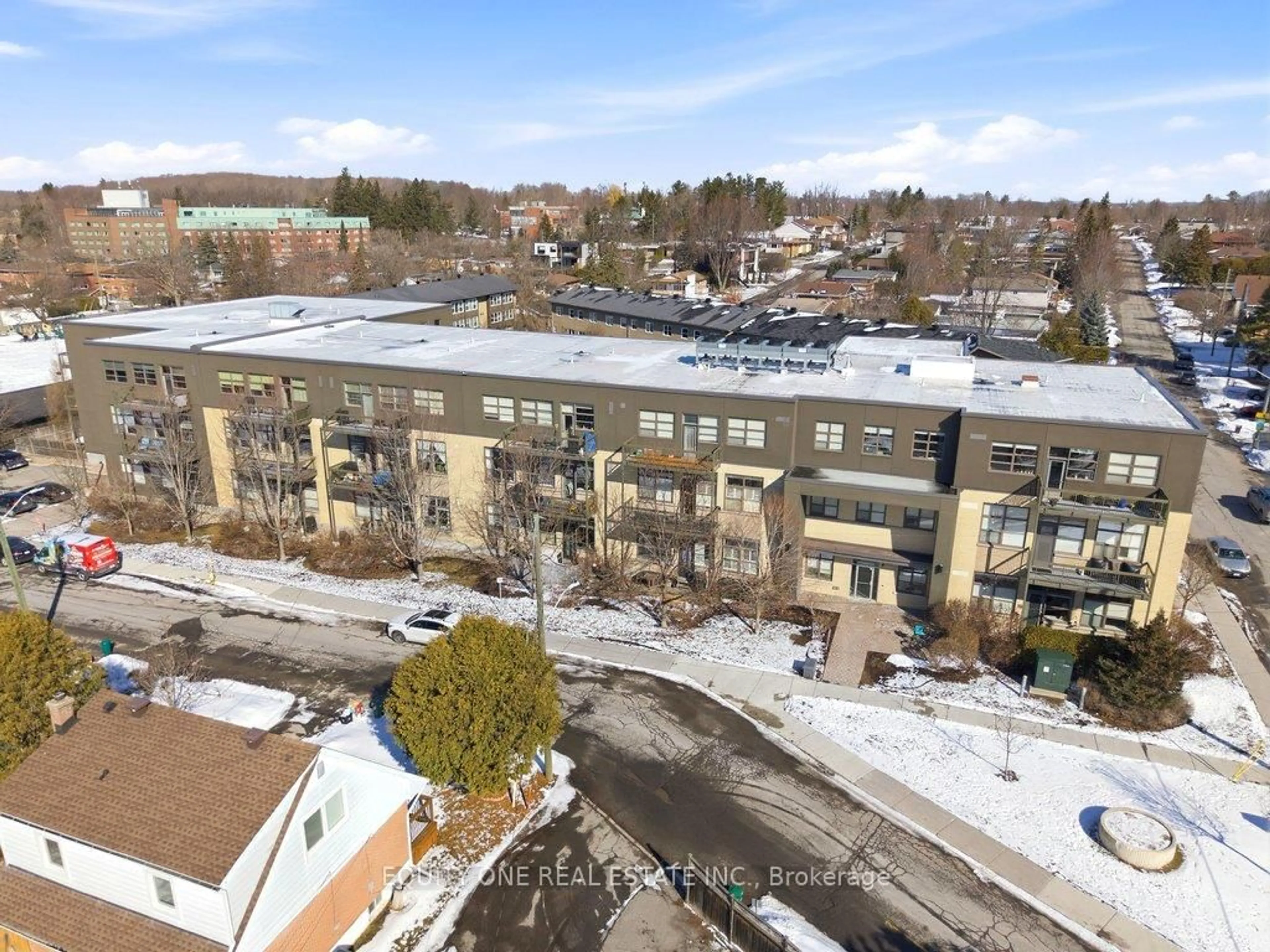 A pic from outside/outdoor area/front of a property/back of a property/a pic from drone, unknown for 345 St Denis St #203, Ottawa Ontario K1L 5J1
