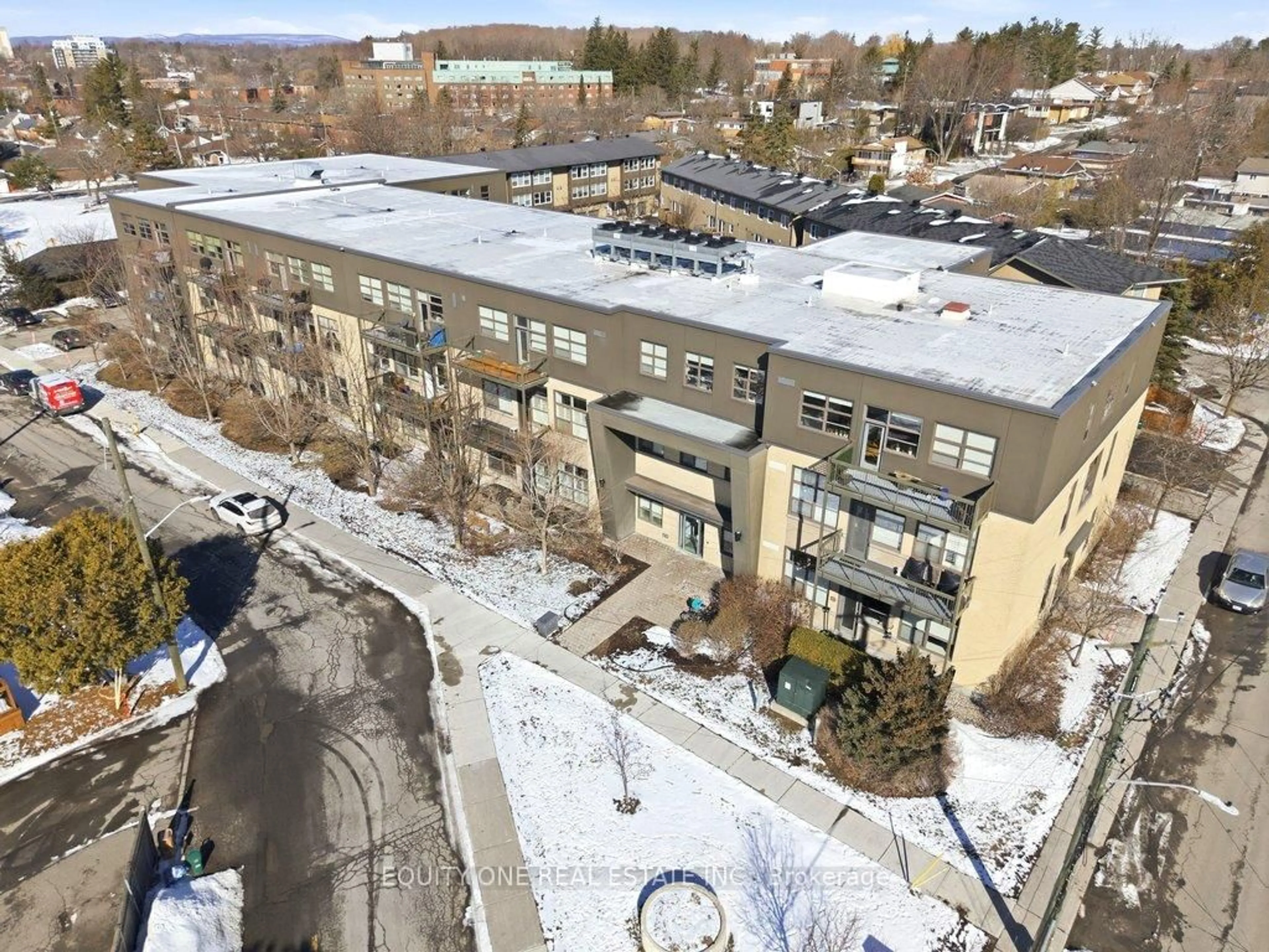 A pic from outside/outdoor area/front of a property/back of a property/a pic from drone, building for 345 St Denis St #203, Ottawa Ontario K1L 5J1