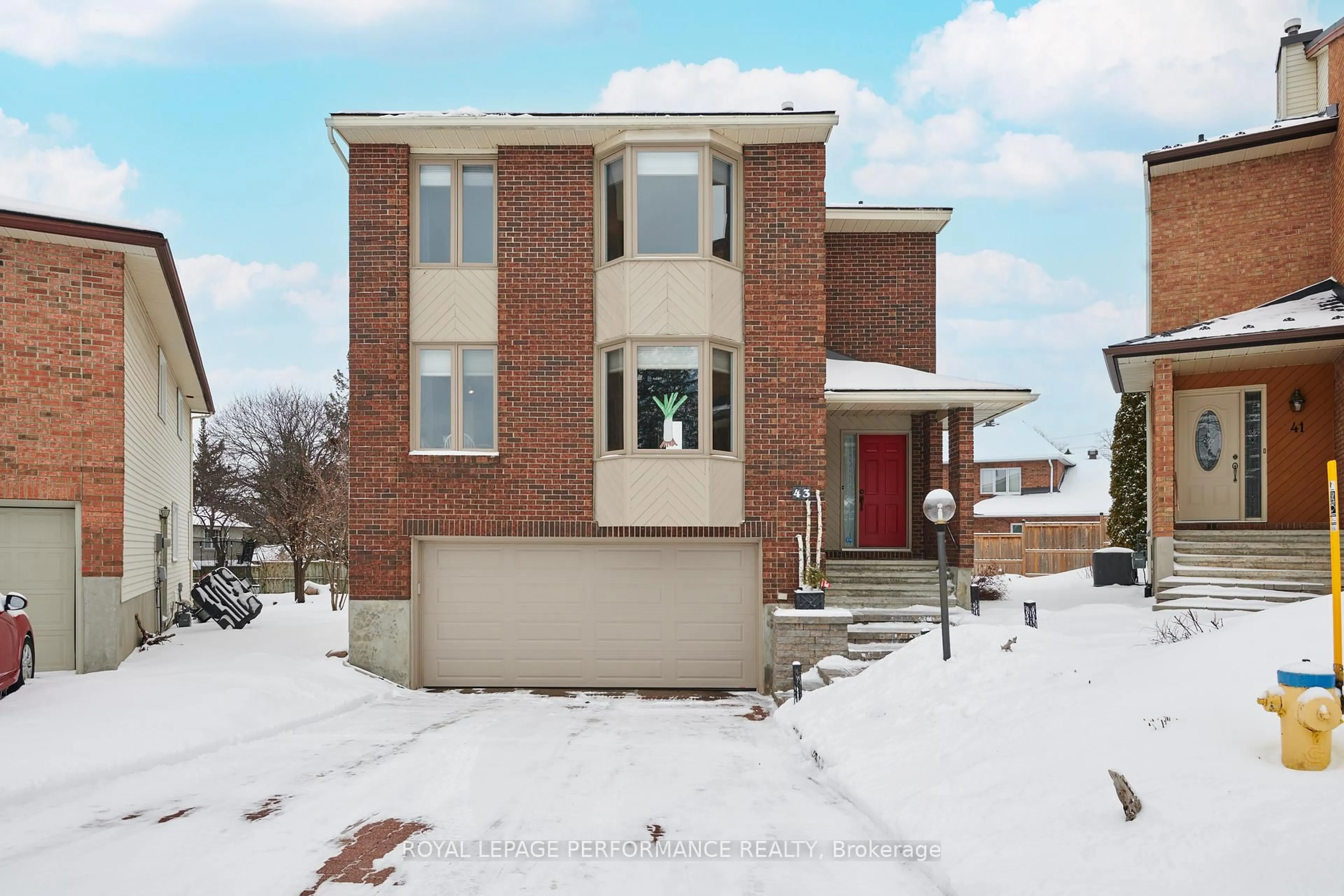 Home with brick exterior material, street for 43 Waterview Crt, Ottawa Ontario K1V 0H5