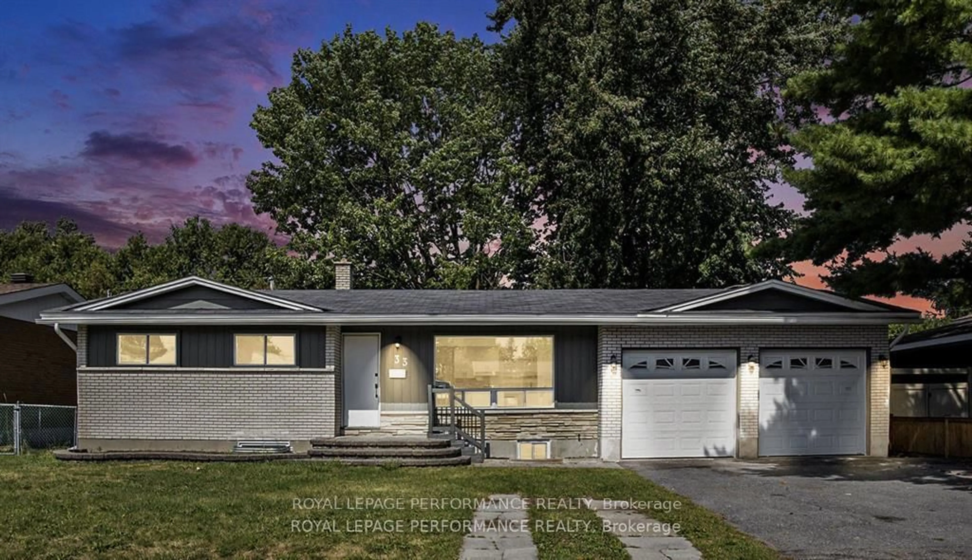 Home with vinyl exterior material, street for 33 Majestic Dr, Ottawa Ontario K2G 1C6