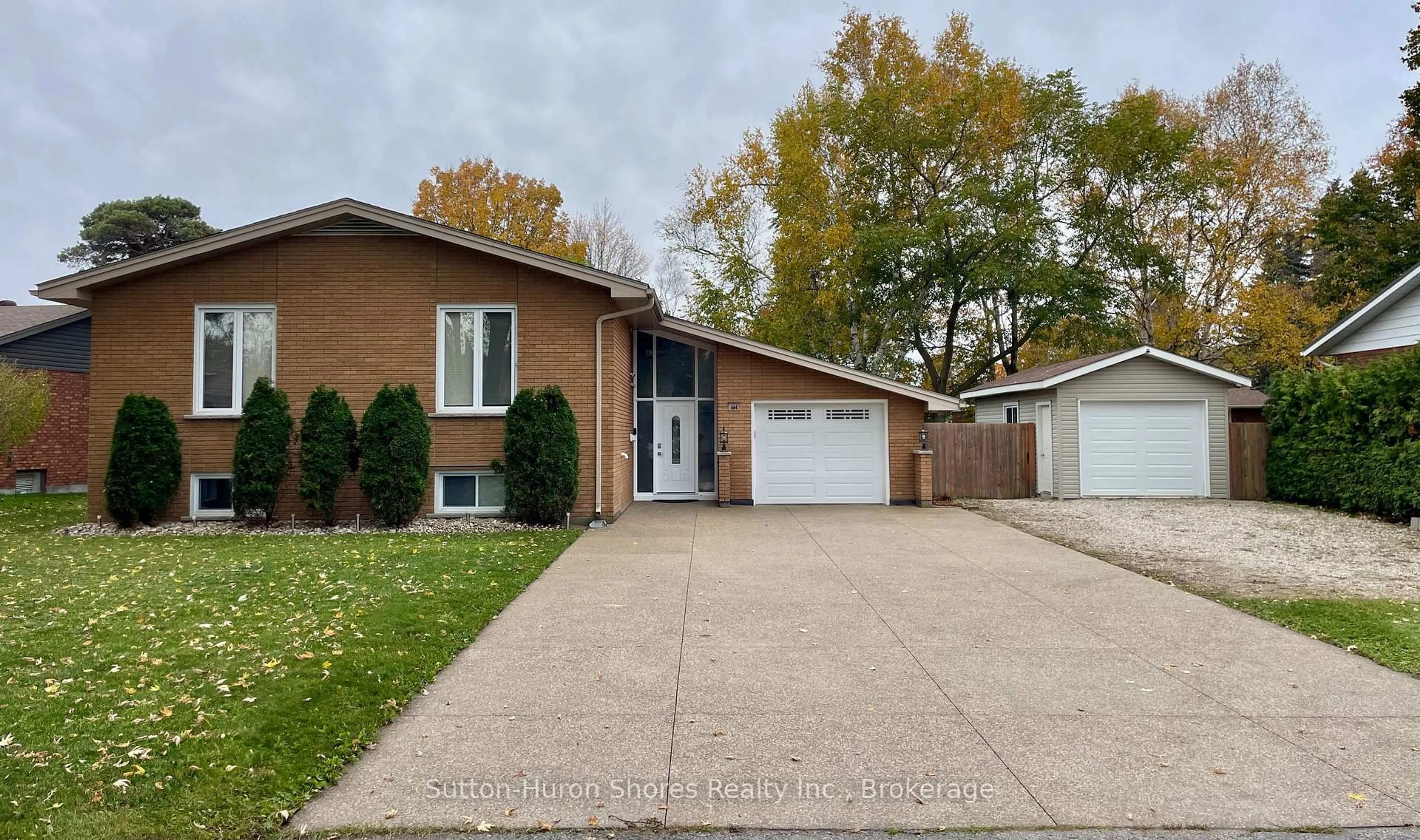 Home with brick exterior material, street for 664 Pine Grove Dr, Saugeen Shores Ontario N0H 2C3