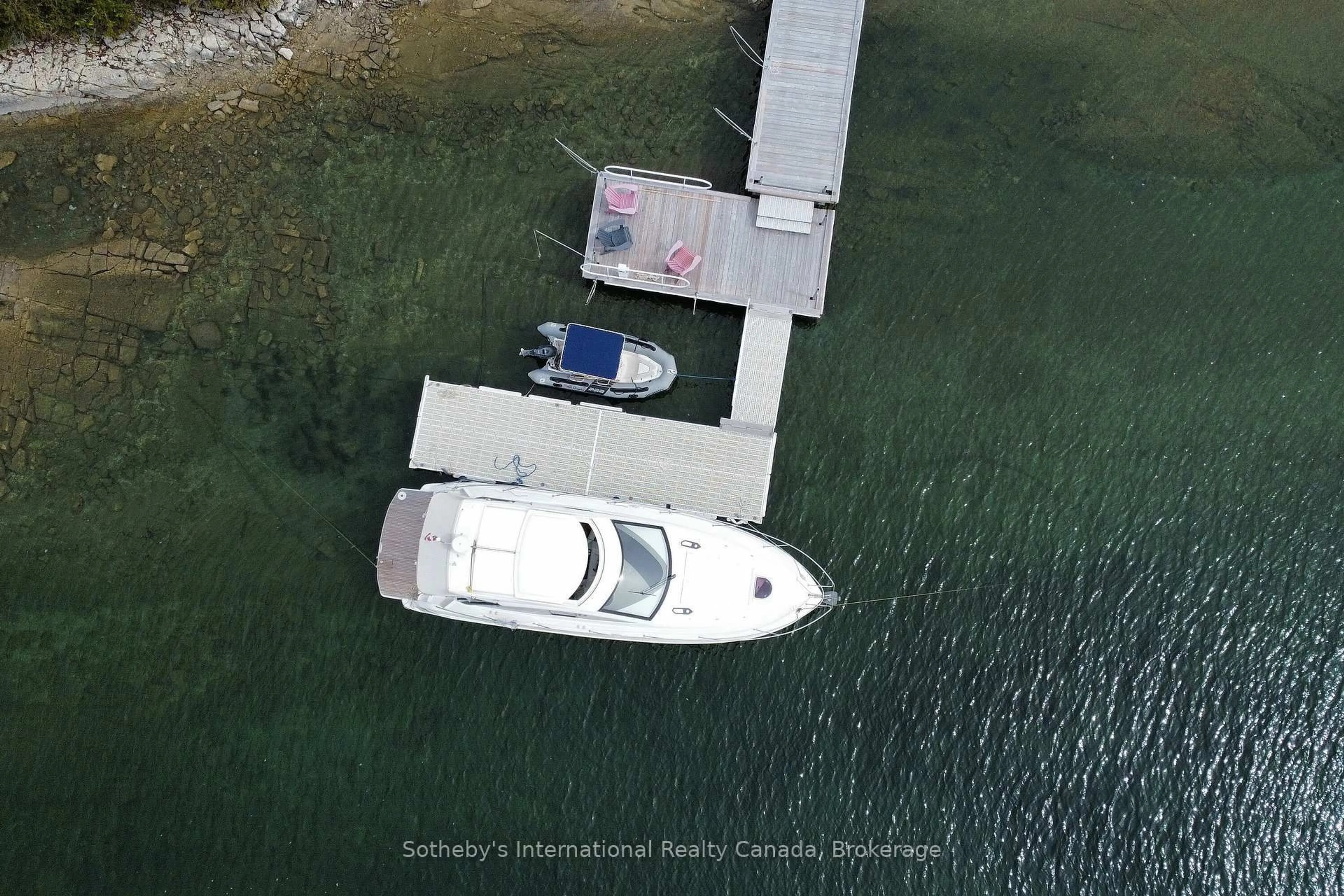 A pic from outside/outdoor area/front of a property/back of a property/a pic from drone, water/lake/river/ocean view for 80 Corey Cres, Northern Bruce Peninsula Ontario N0H 2R0