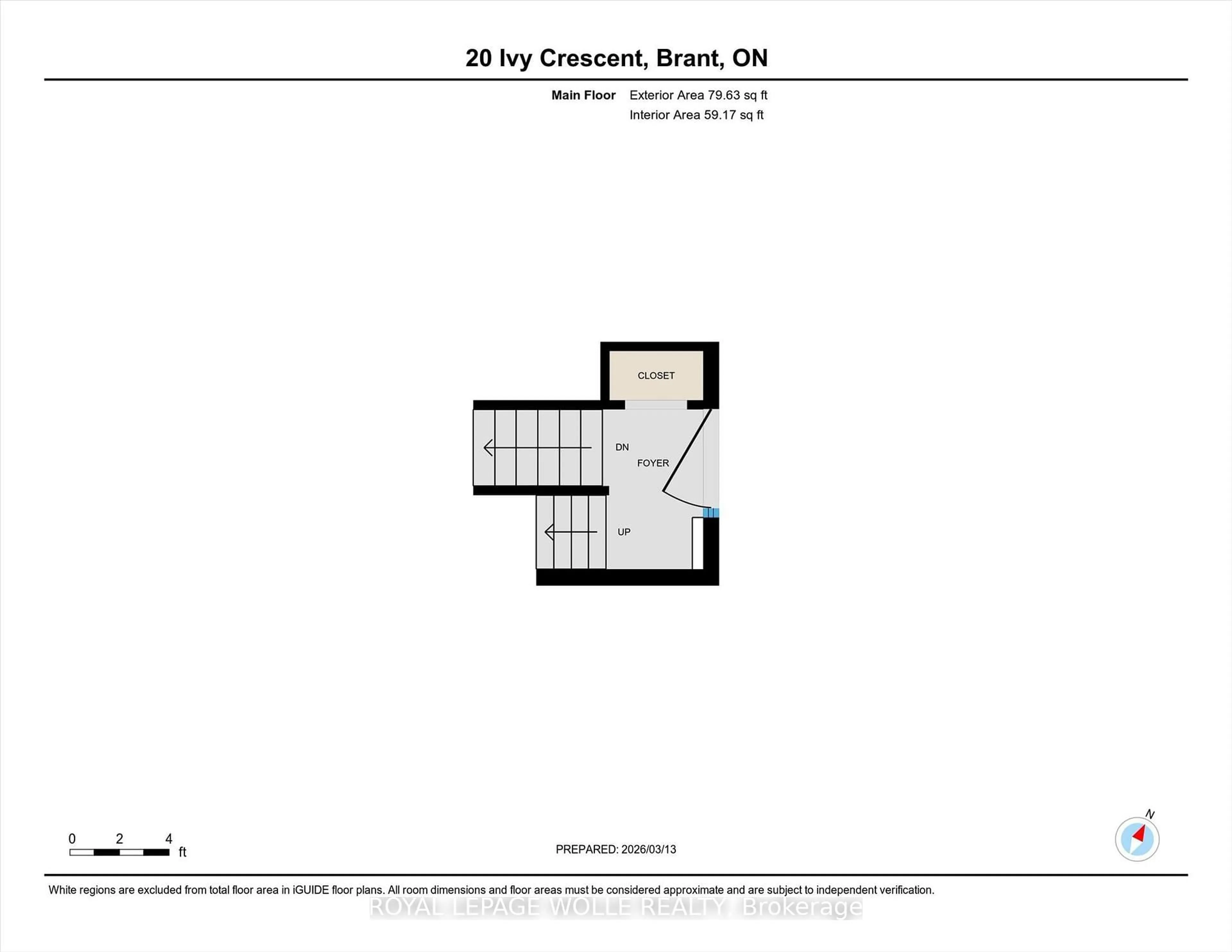 Floor plan for 20 Ivy Cres, Brant Ontario N3L 4A9