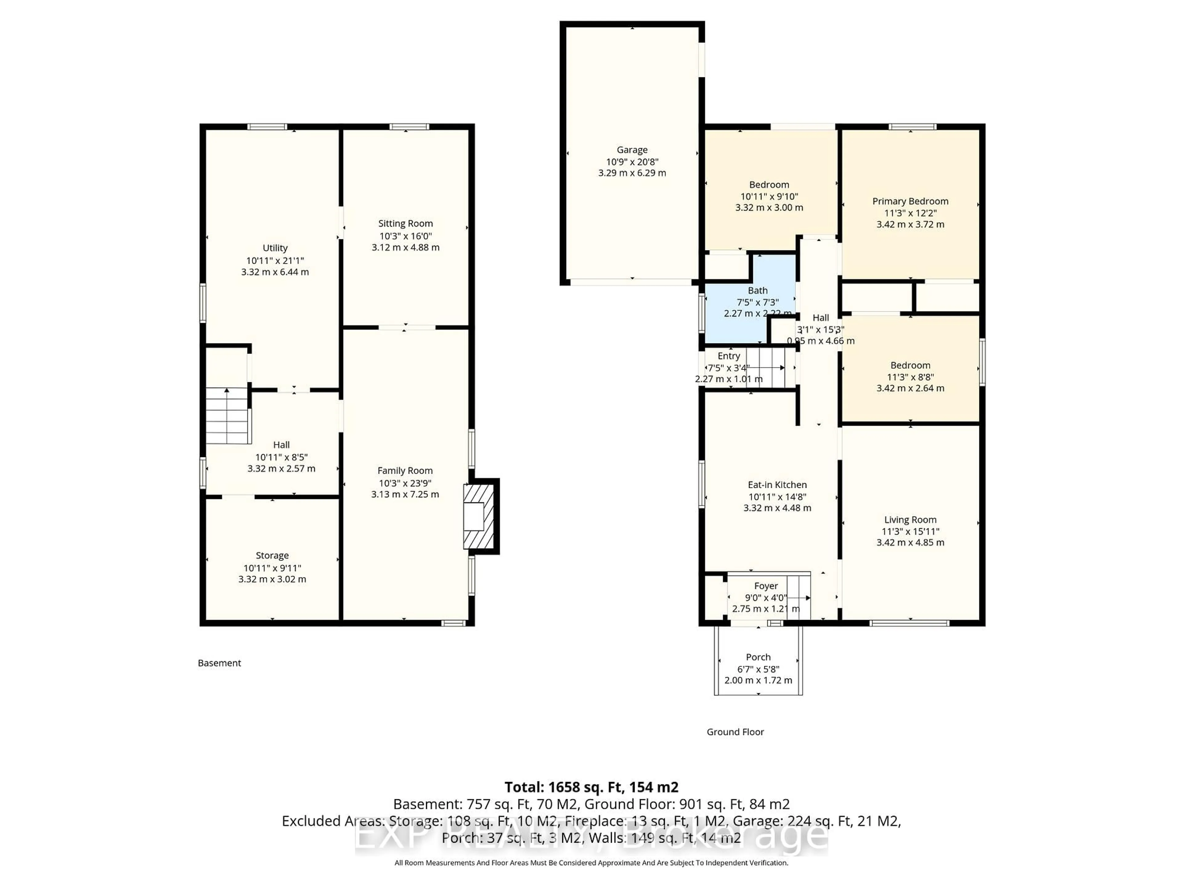 Floor plan for 557 Daintry Cres, Cobourg Ontario K9A 4X9
