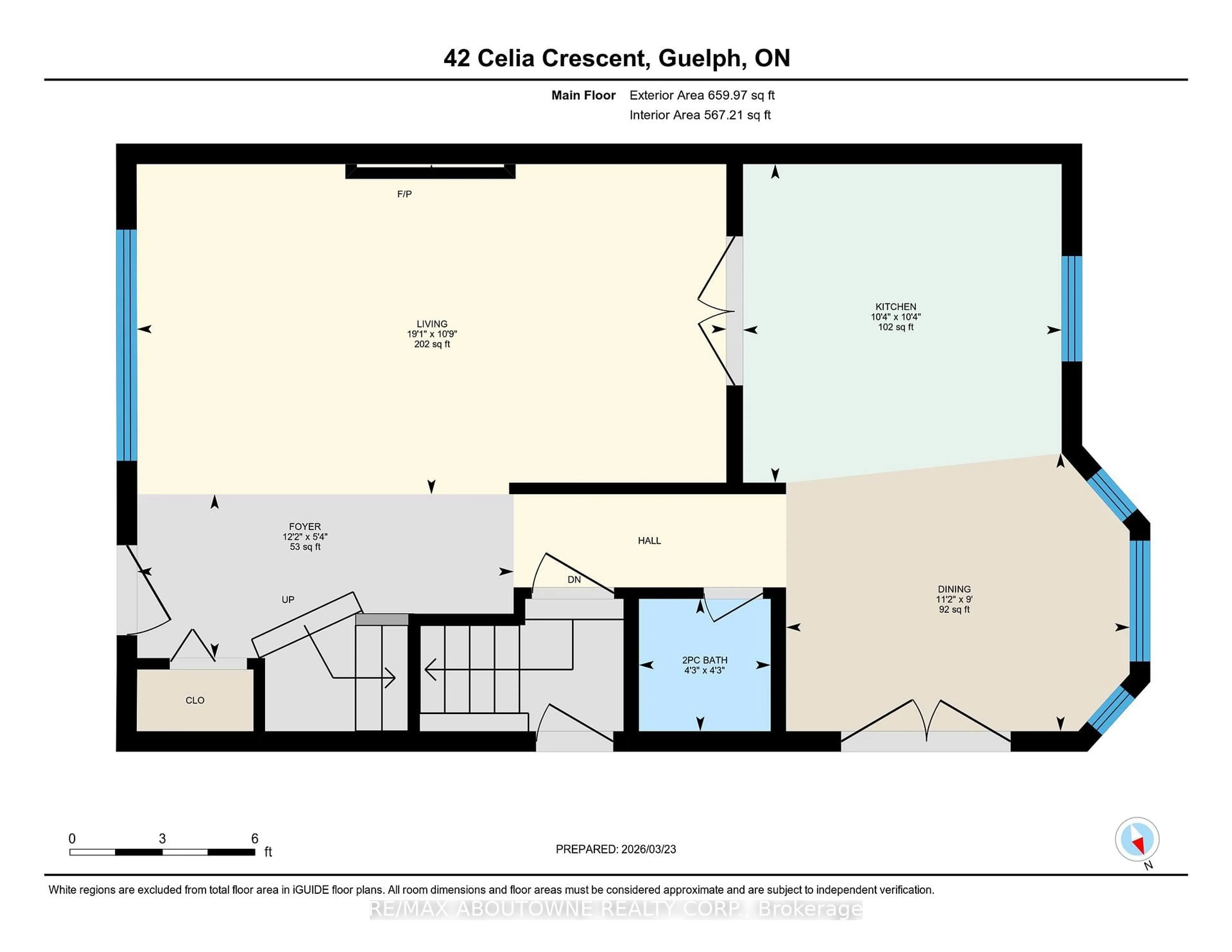 Floor plan for 42 Celia Cres, Guelph Ontario N1G 4R4