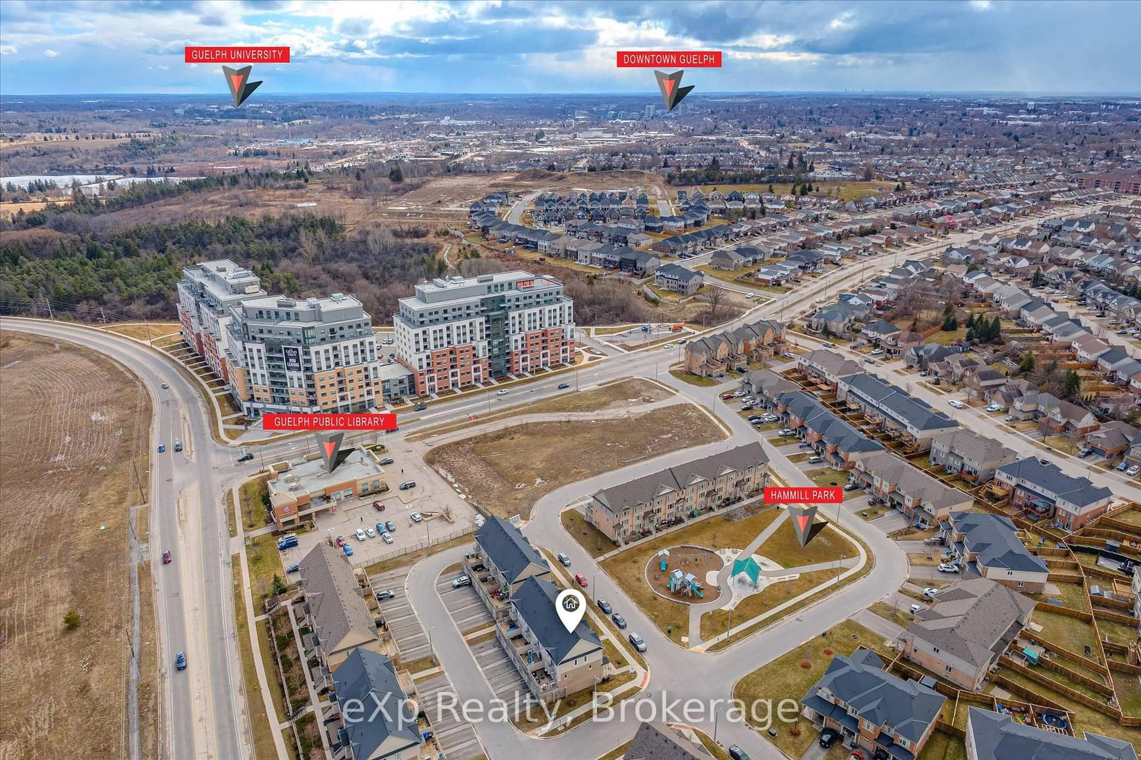 A pic from outside/outdoor area/front of a property/back of a property/a pic from drone, unknown for 238 Law Dr, Guelph Ontario N1E 0P6