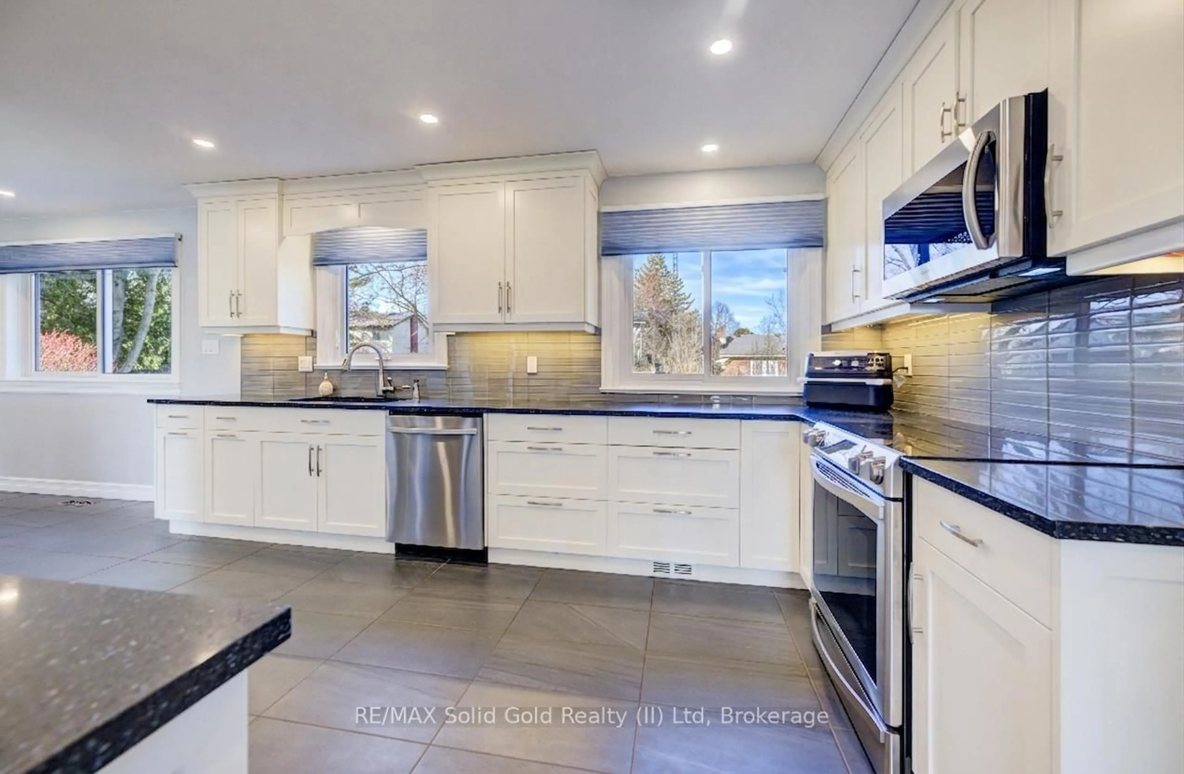 Contemporary kitchen, ceramic/tile floor for 63 Kingston Cres, Kitchener Ontario N2B 2T6