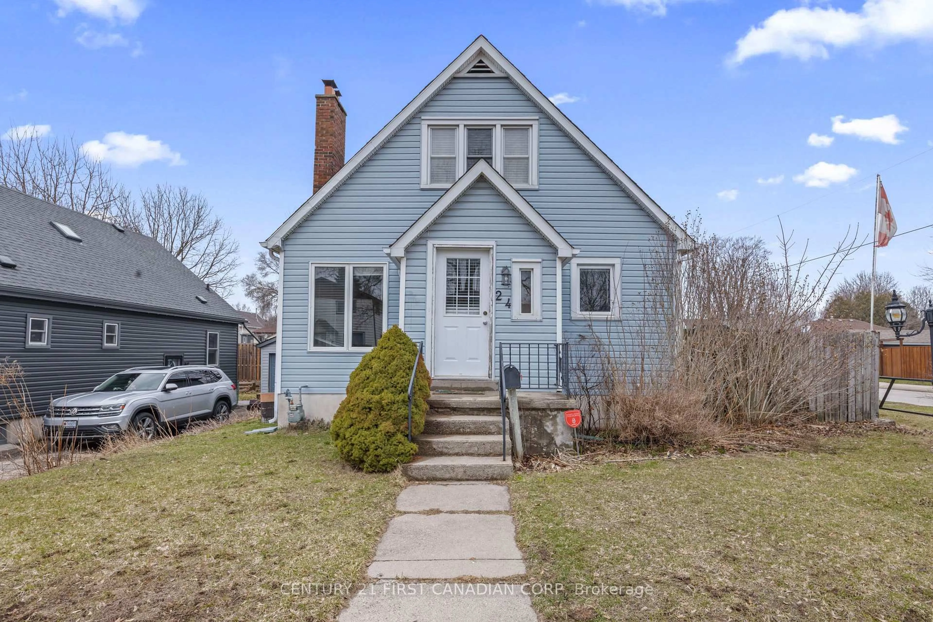 Home with vinyl exterior material, street for 24 Terrence St, London East Ontario N5Z 1C1