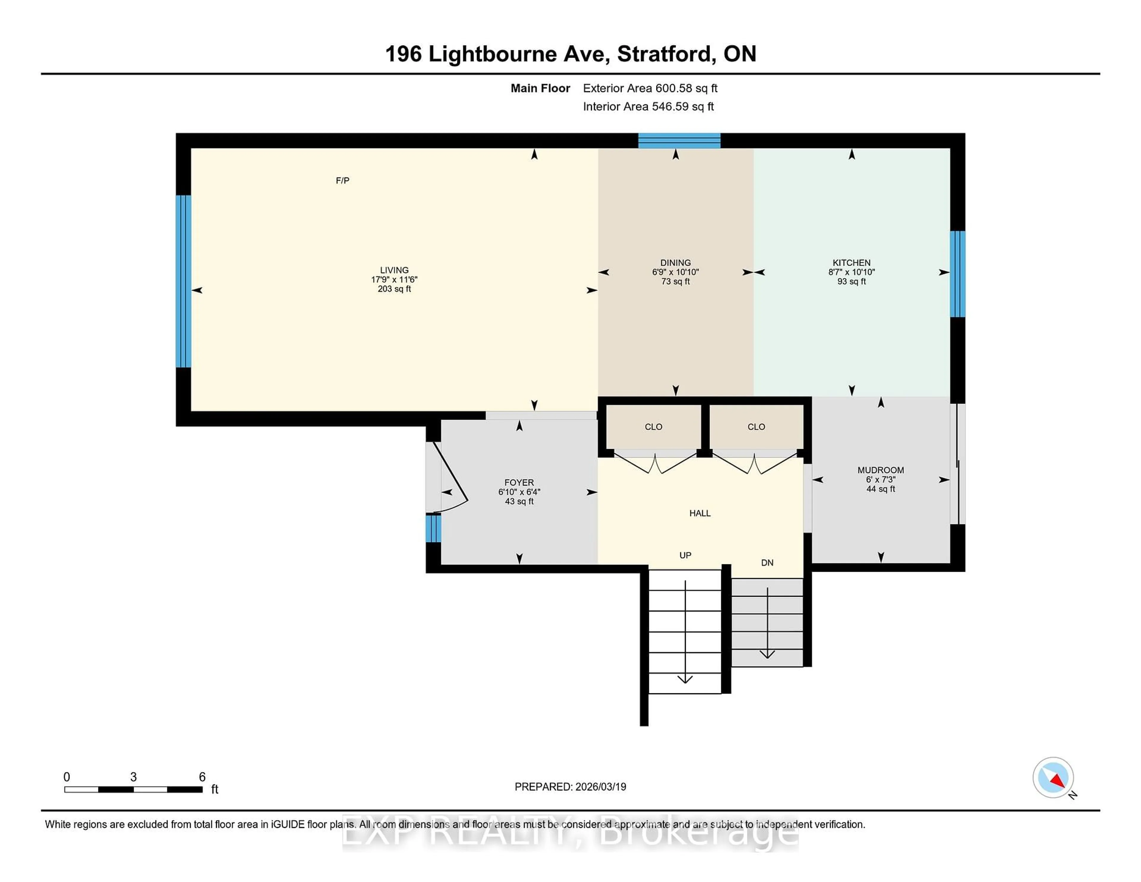Floor plan for 196 Lightbourne Ave, Stratford Ontario N4Z 1E1