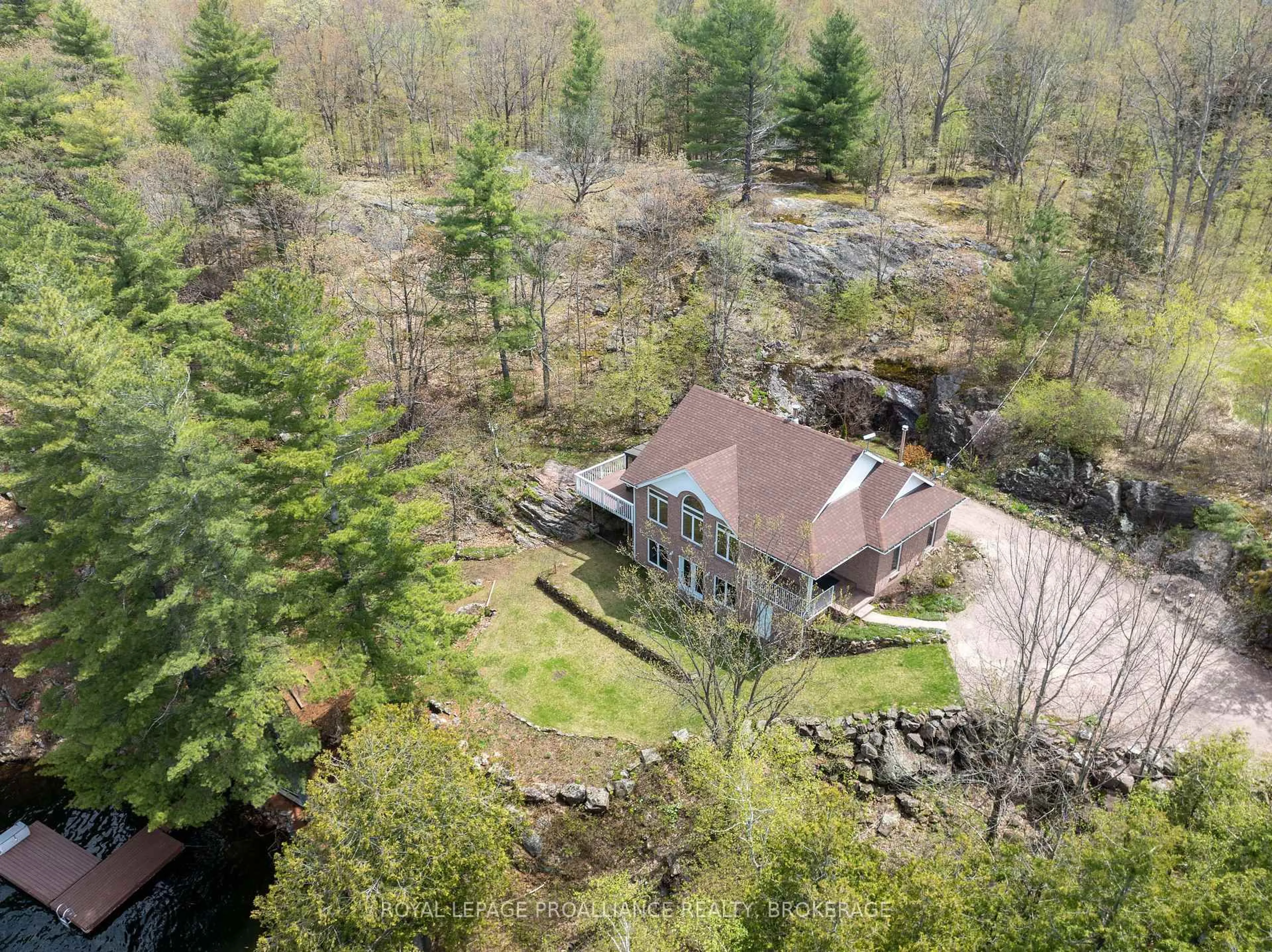 A pic from outside/outdoor area/front of a property/back of a property/a pic from drone, forest/trees view for 1133 Sassy Tree Lane, Hartington Ontario K0H 1W0