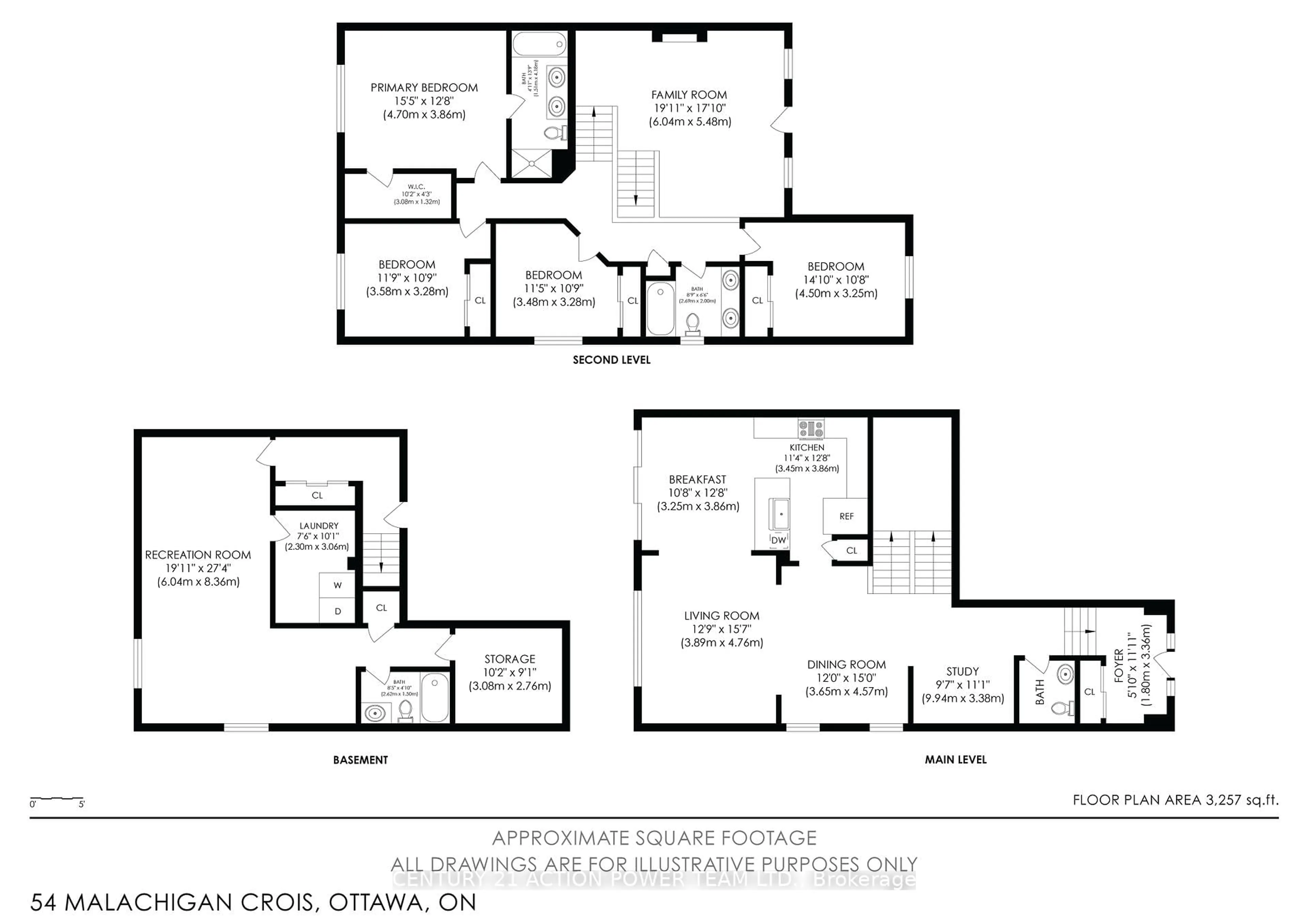 Floor plan for 54 Malachigan Cres, Orleans Ontario K4A 1G6
