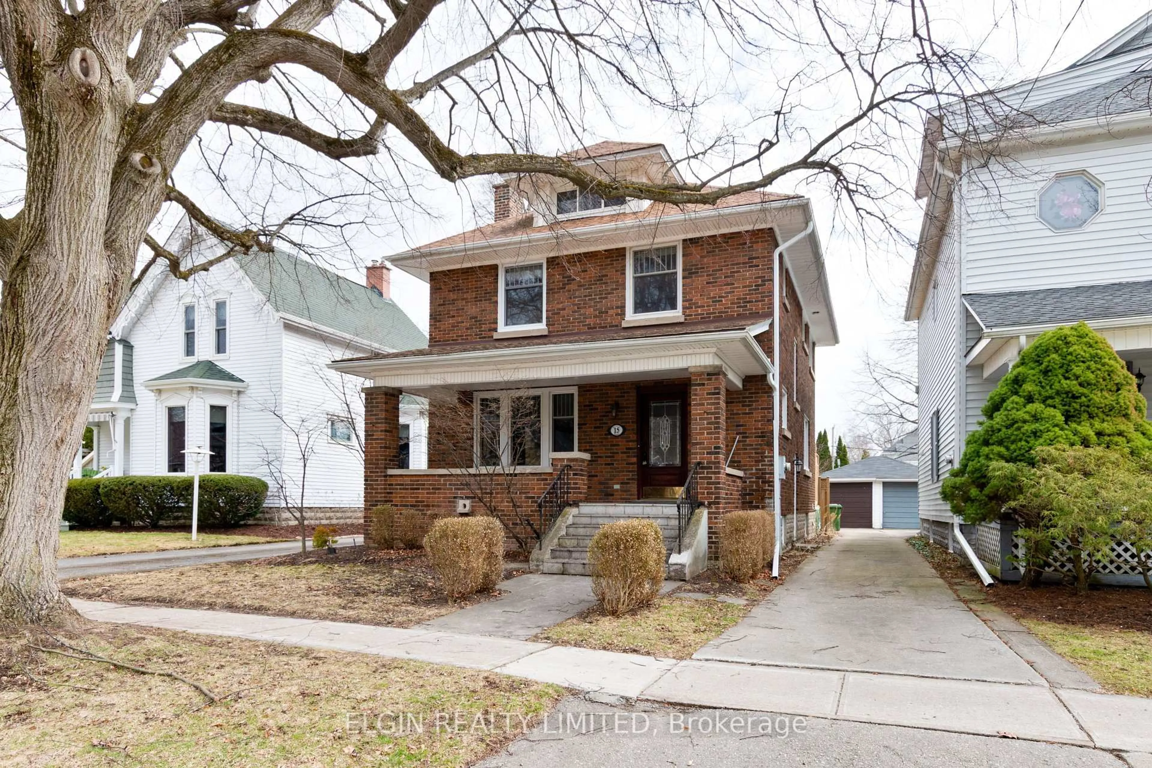 Home with brick exterior material, street for 15 Margaret St, St. Thomas Ontario N5R 3H6