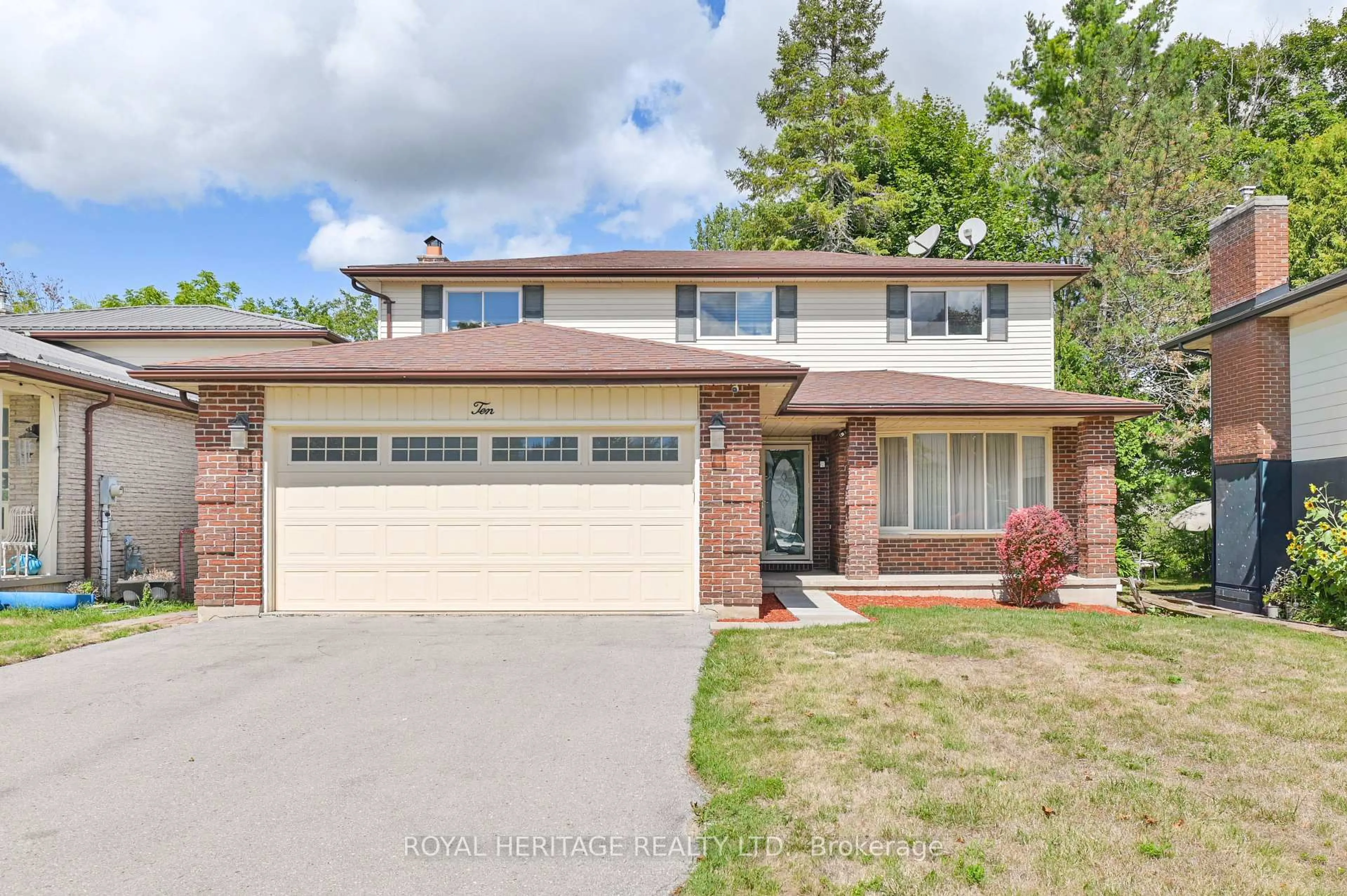 Home with brick exterior material, street for 10 Briarwood Cres, Belleville Ontario K8N 5J7