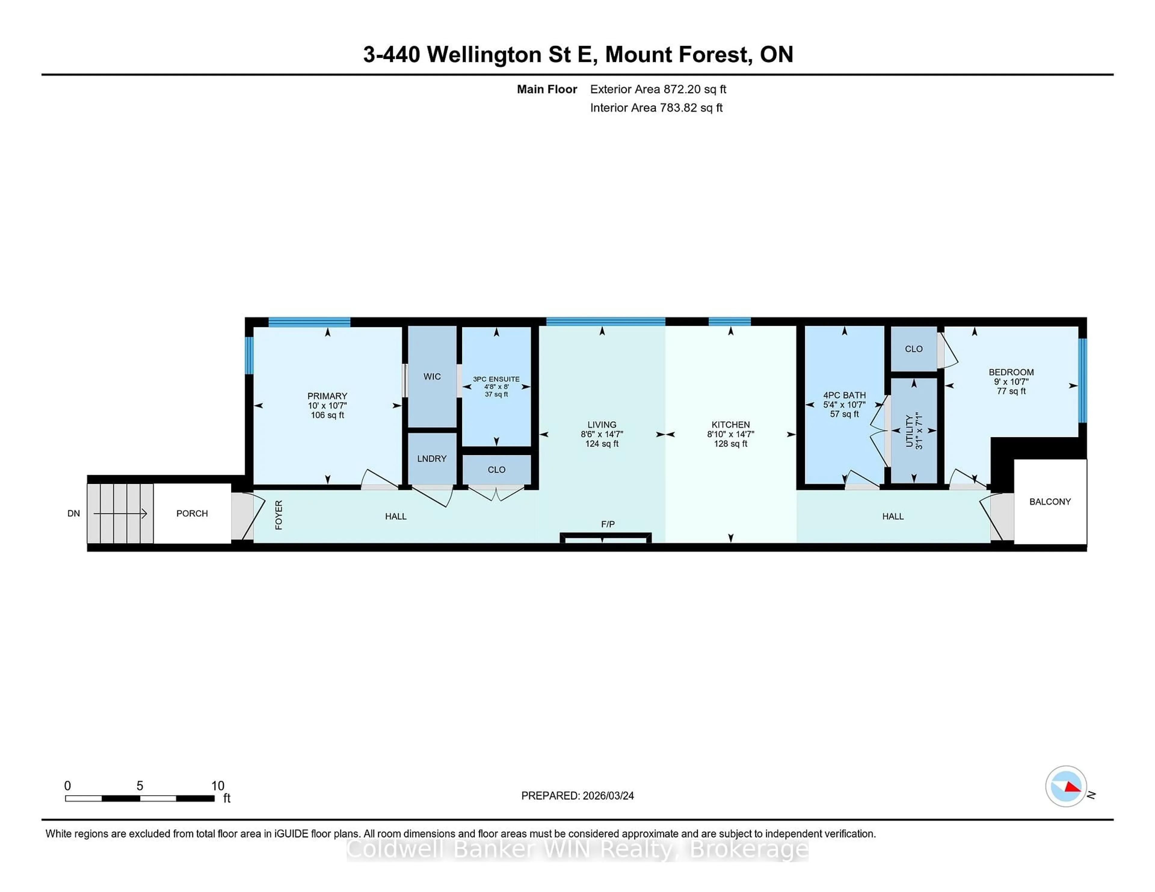 Floor plan for 440 Wellington St #3, Wellington North Ontario N0G 2L2