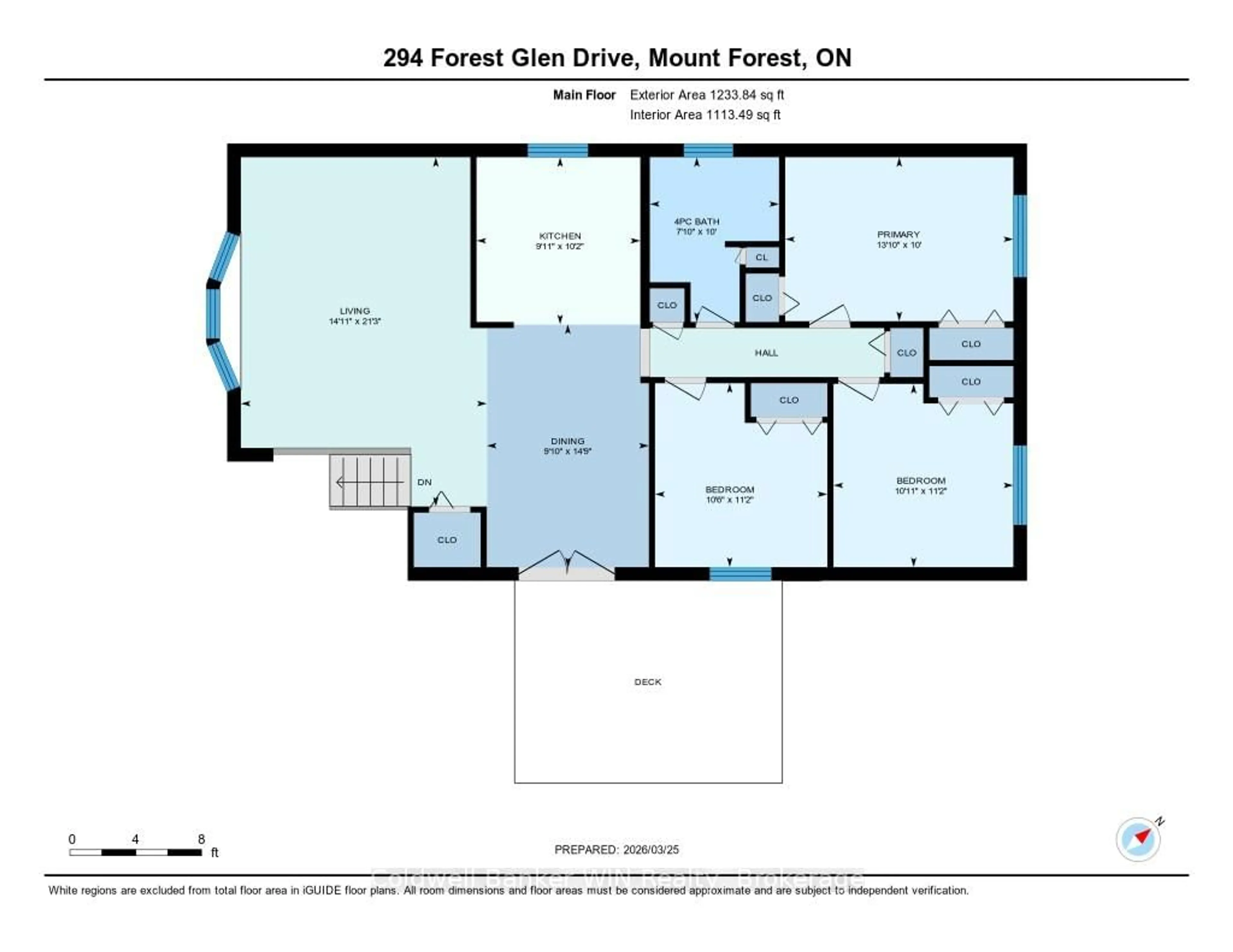Floor plan for 294 Forest Glen Dr, Wellington North Ontario N0G 2L2