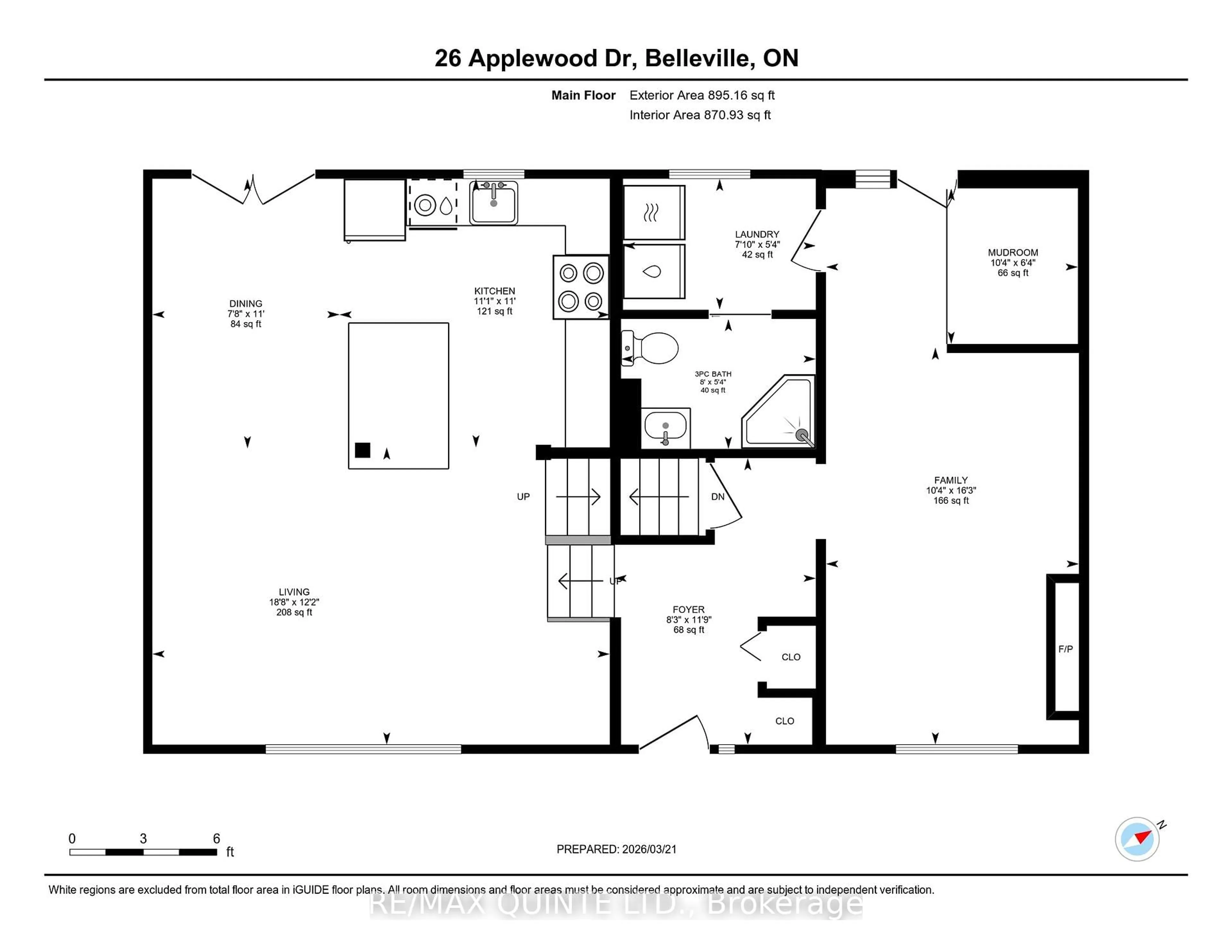 Floor plan for 26 Applewood Dr, Belleville Ontario K8P 4E2